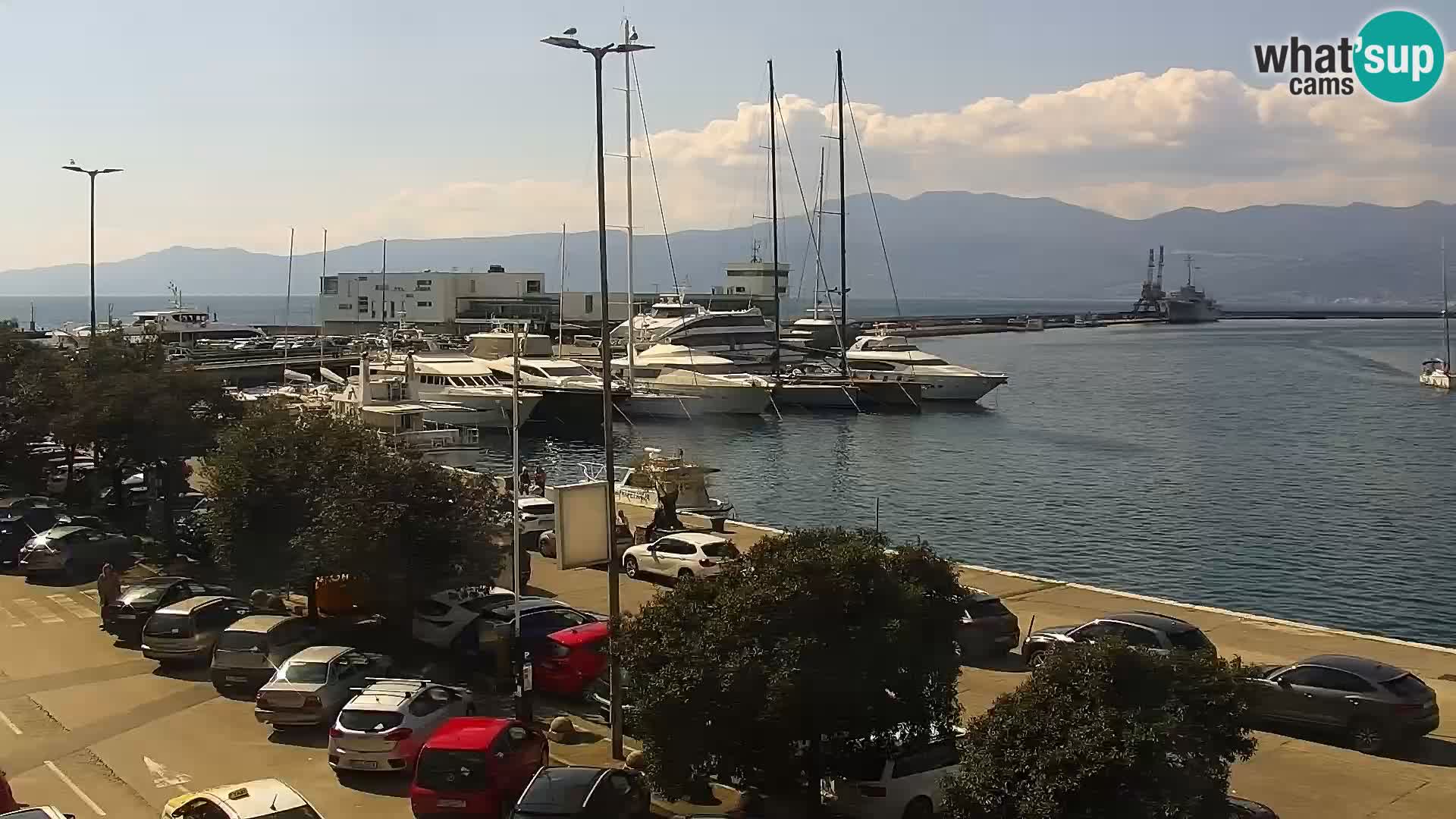 Die Riva und Marina in Rijeka – Live Webcam Kroatien