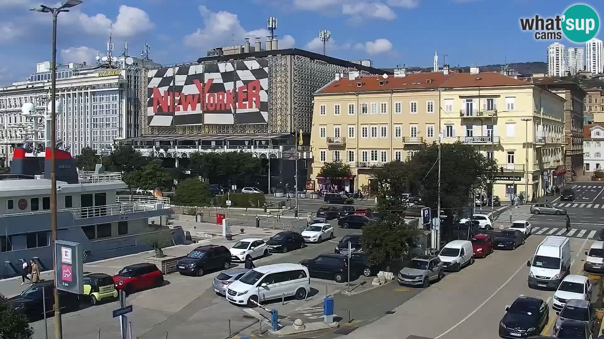 Die Riva und Marina in Rijeka – Live Webcam Kroatien