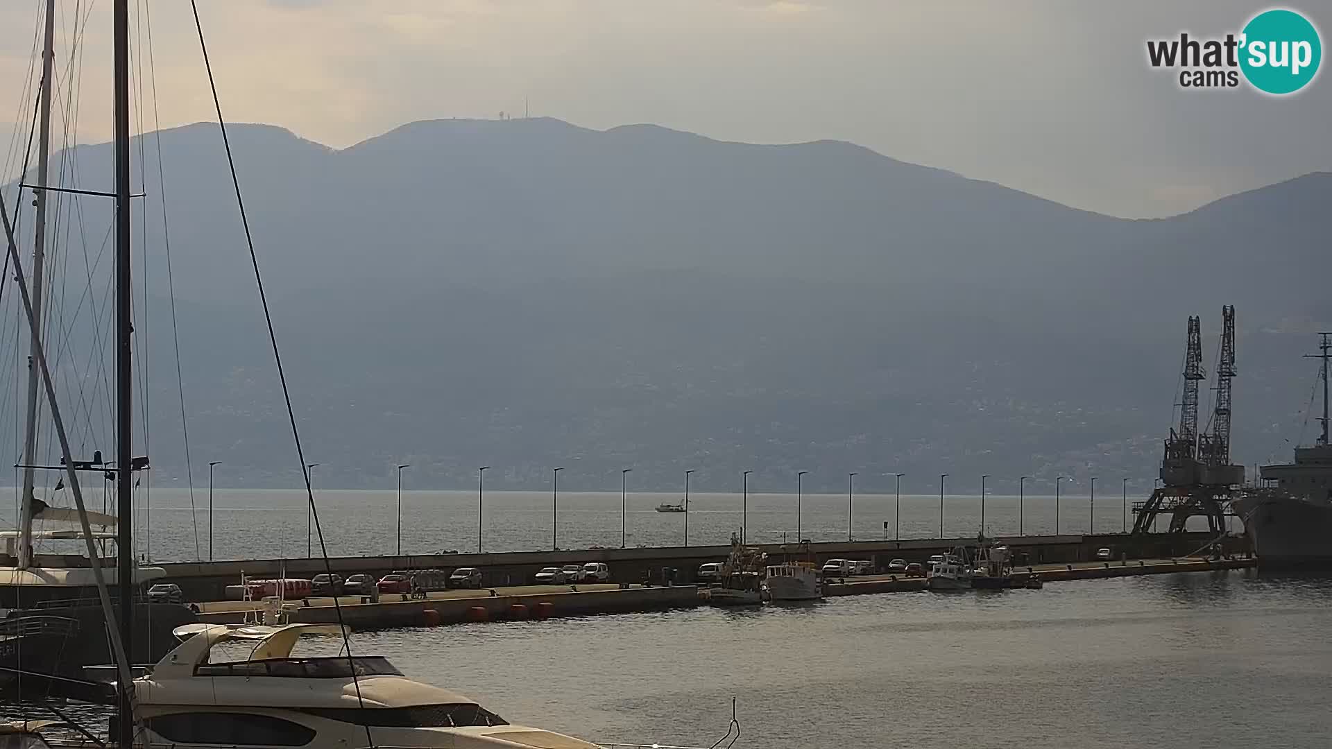 La Riva e la Marina a Rijeka (Fiume) – Live Webcam Croazia