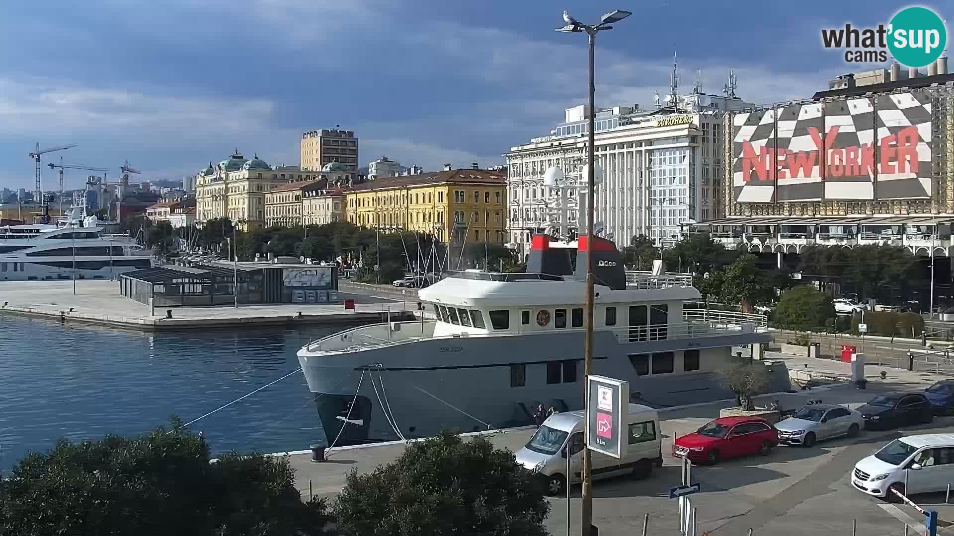 La Riva e la Marina a Rijeka (Fiume) – Live Webcam Croazia