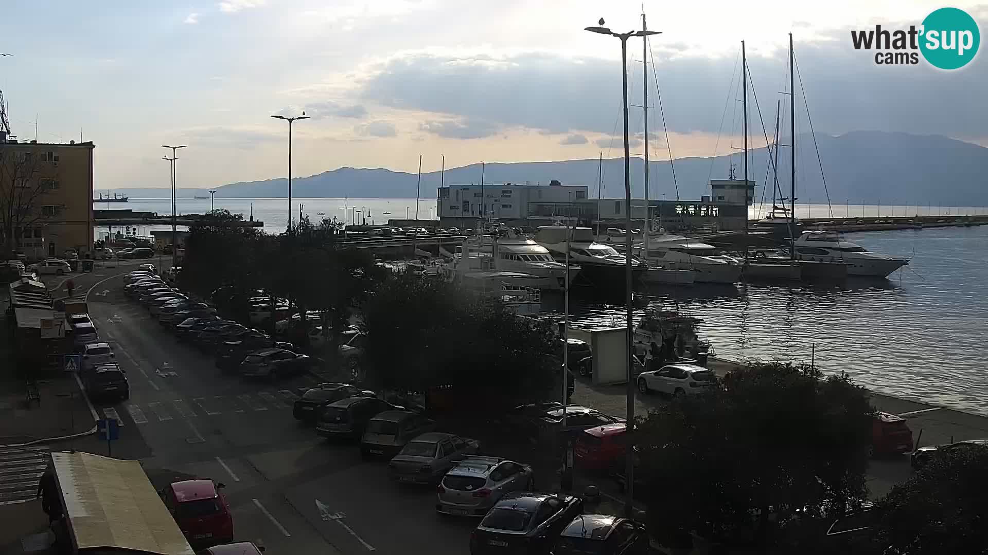 La Riva et Marina à Rijeka – Live Webcam Croatie