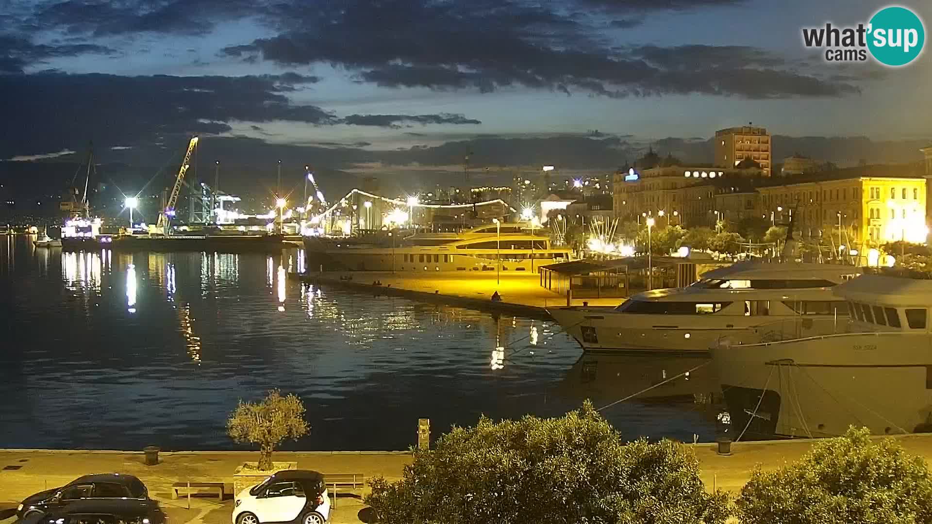 La Riva e la Marina a Rijeka (Fiume) – Live Webcam Croazia