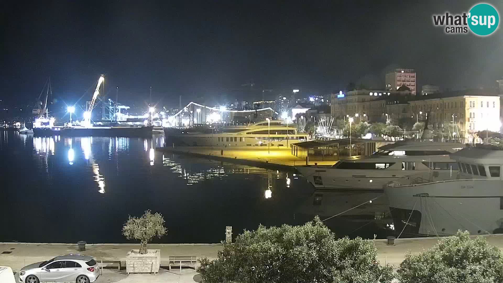 Riva i Marina u Rijeci – Web kamera uživo u Hrvatskoj