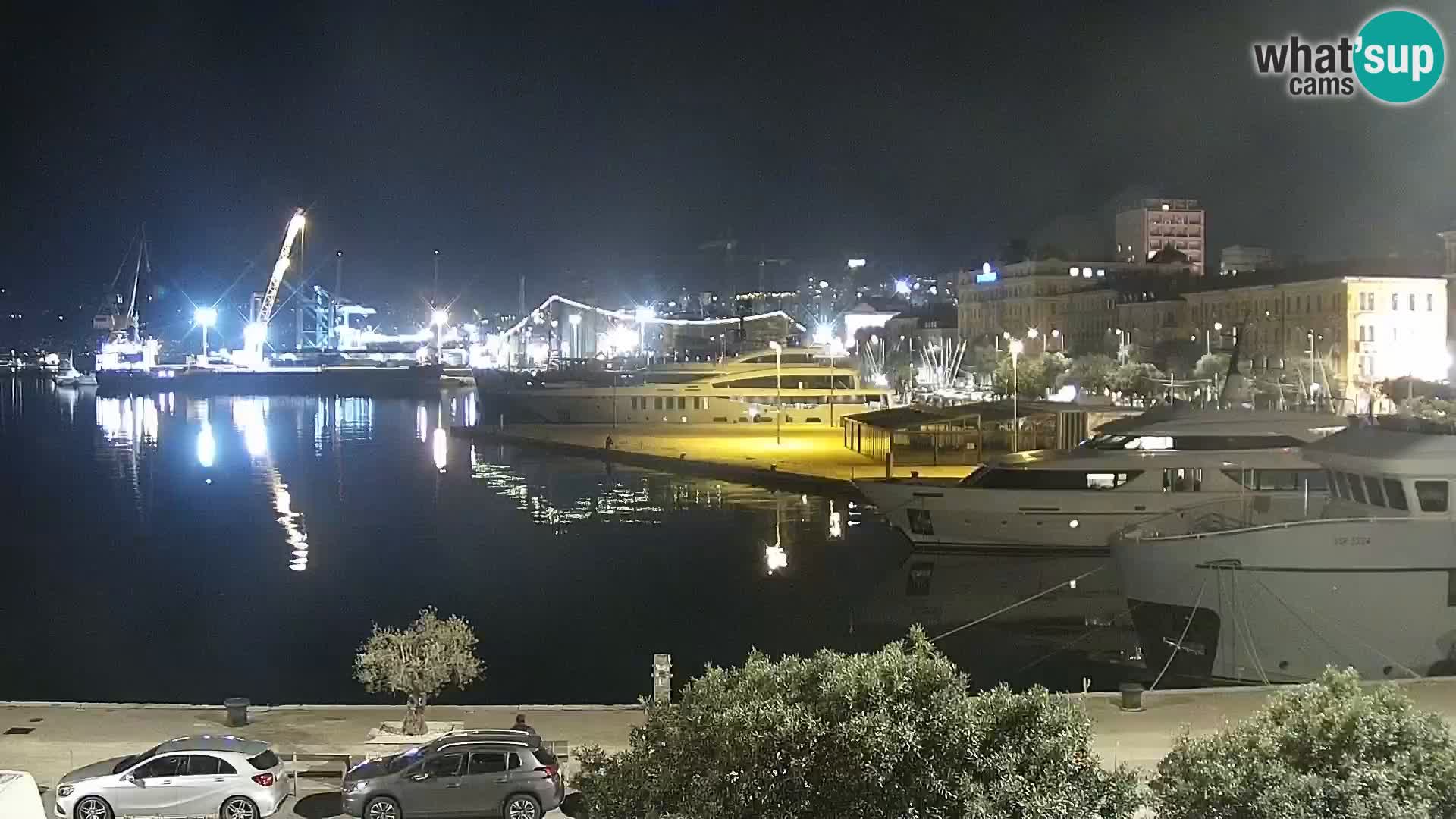 La Riva e la Marina a Rijeka (Fiume) – Live Webcam Croazia
