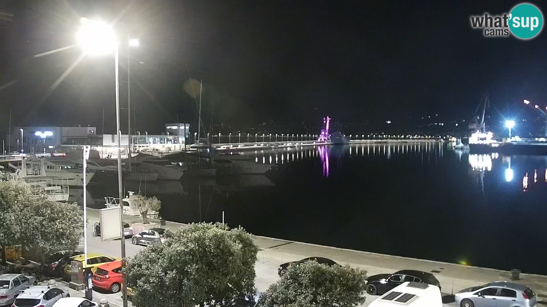 Die Riva und Marina in Rijeka – Live Webcam Kroatien