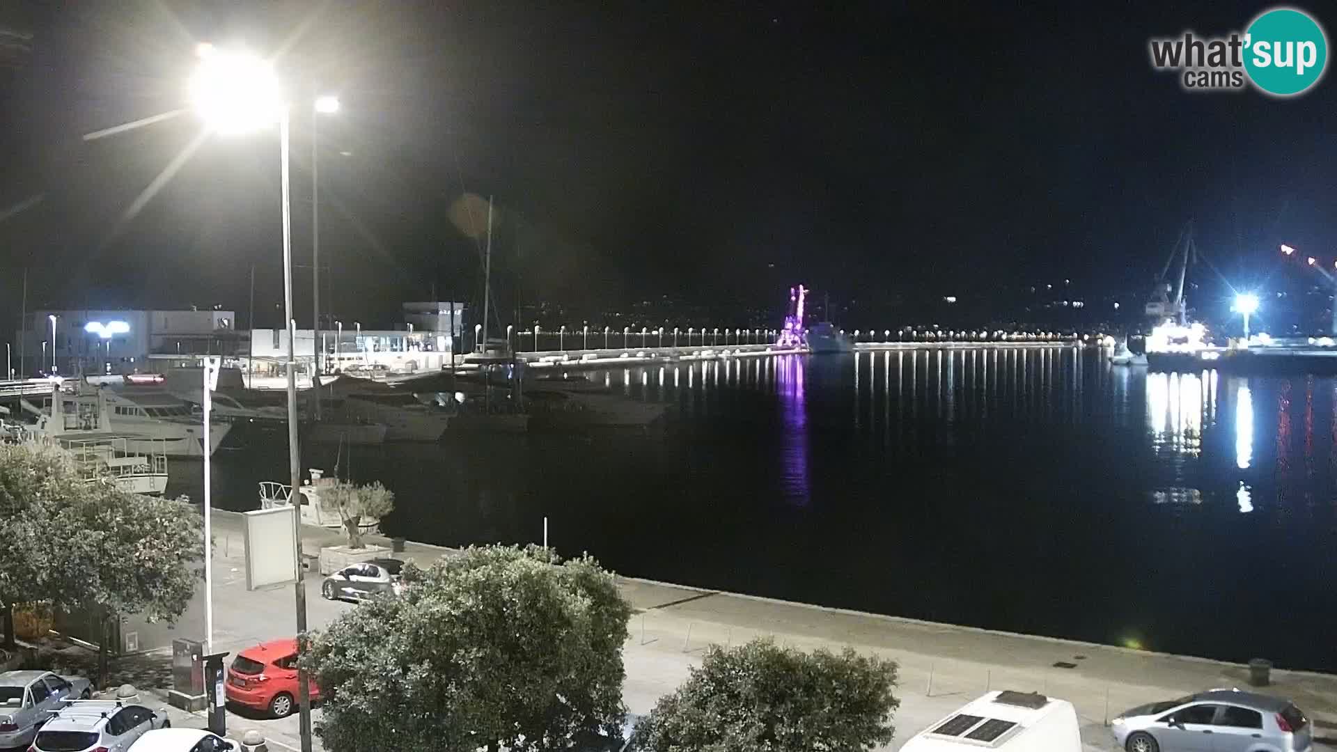 La Riva y Marina en Rijeka – Webcam en vivo Croacia