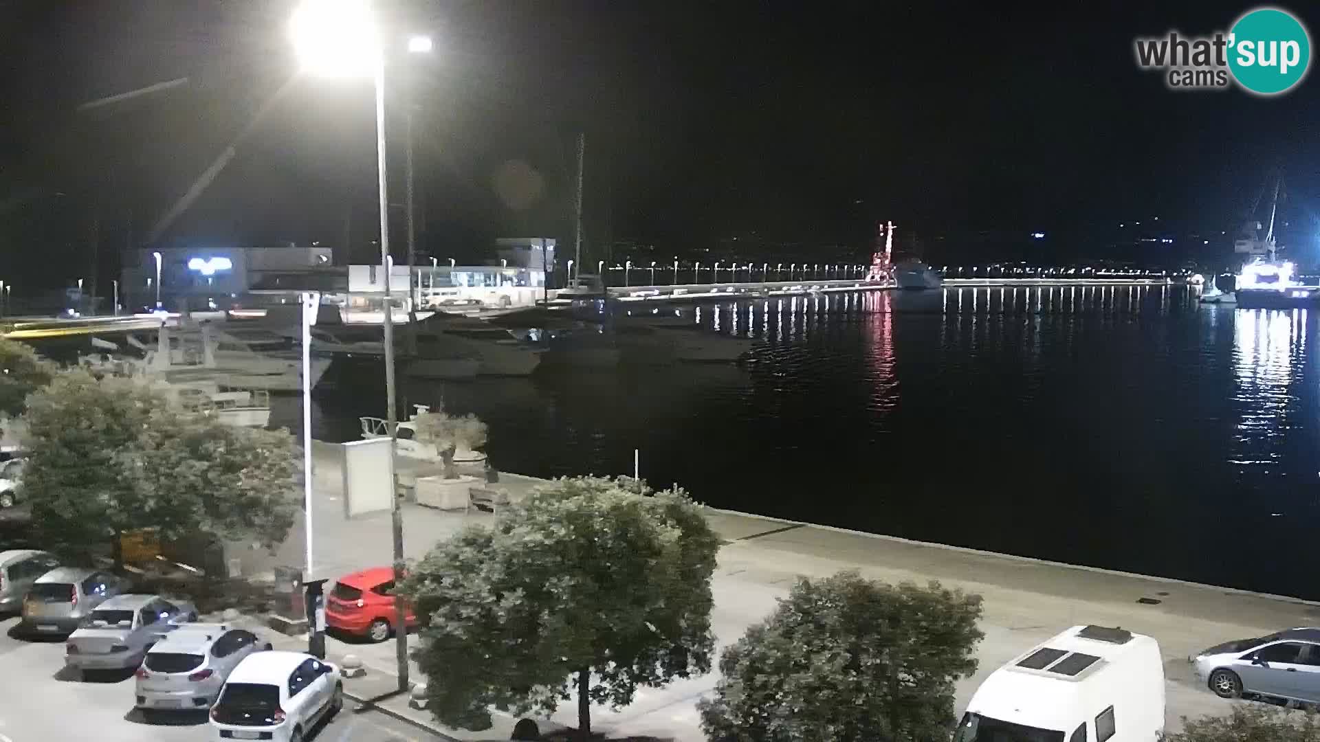 La Riva y Marina en Rijeka – Webcam en vivo Croacia