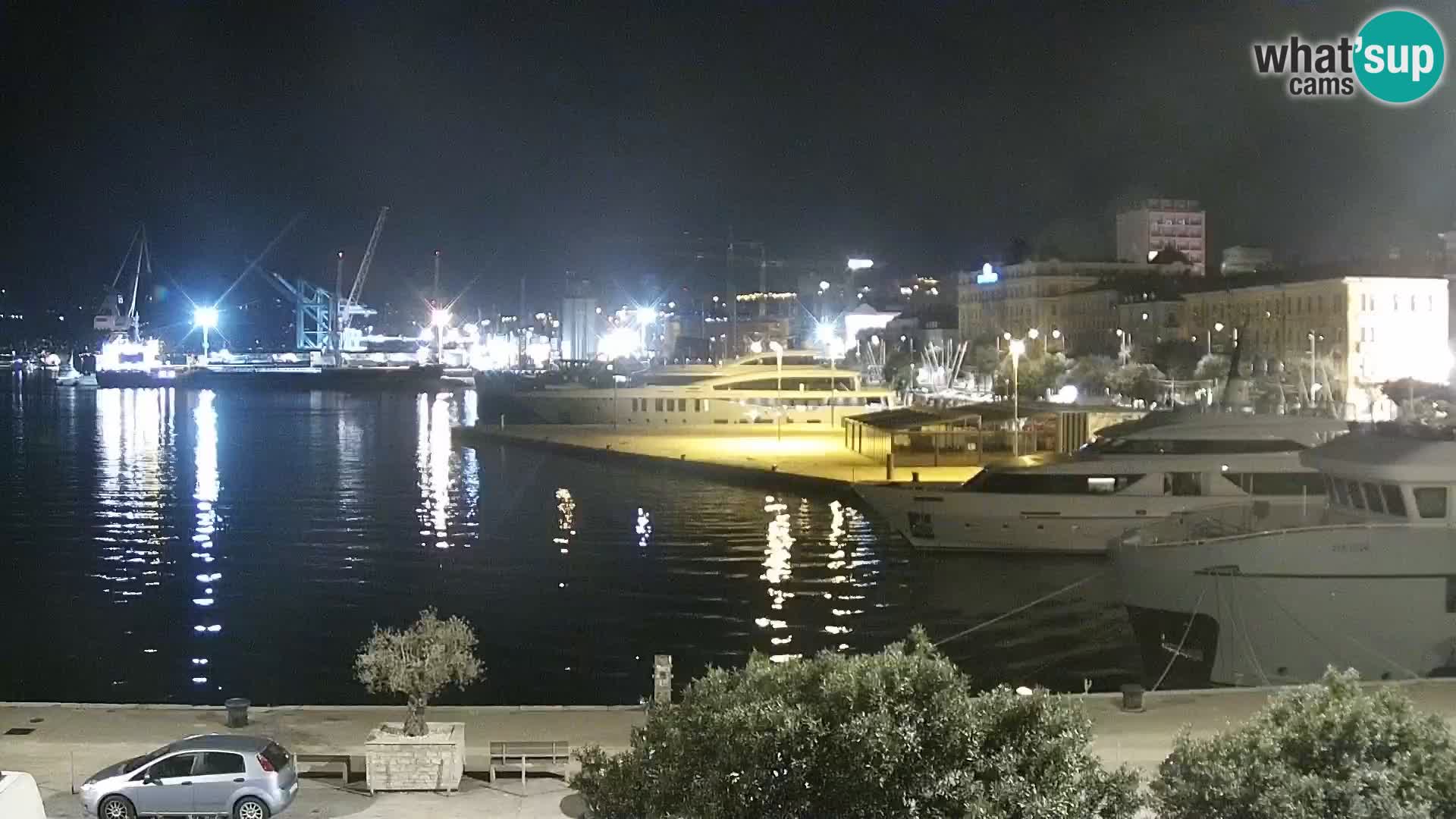 La Riva y Marina en Rijeka – Webcam en vivo Croacia
