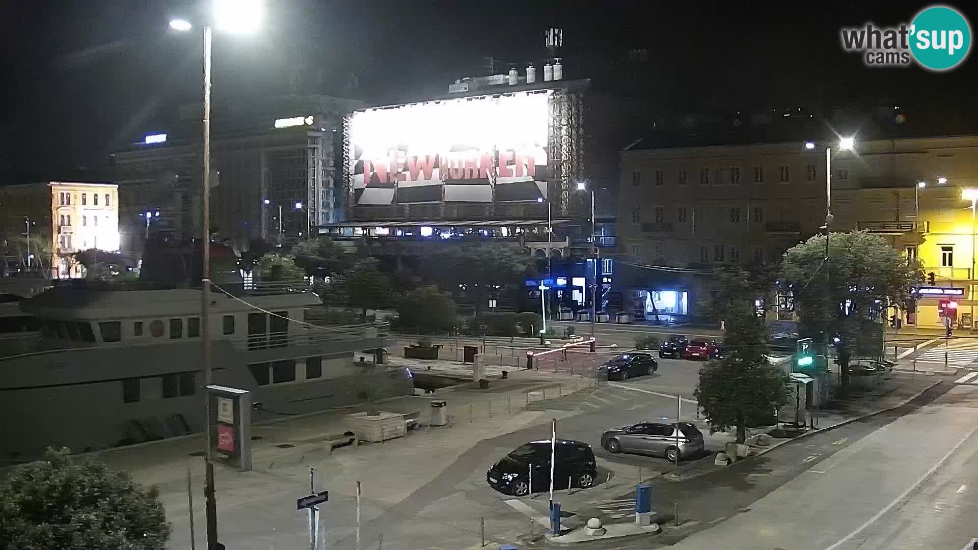 Riva i Marina u Rijeci – Web kamera uživo u Hrvatskoj