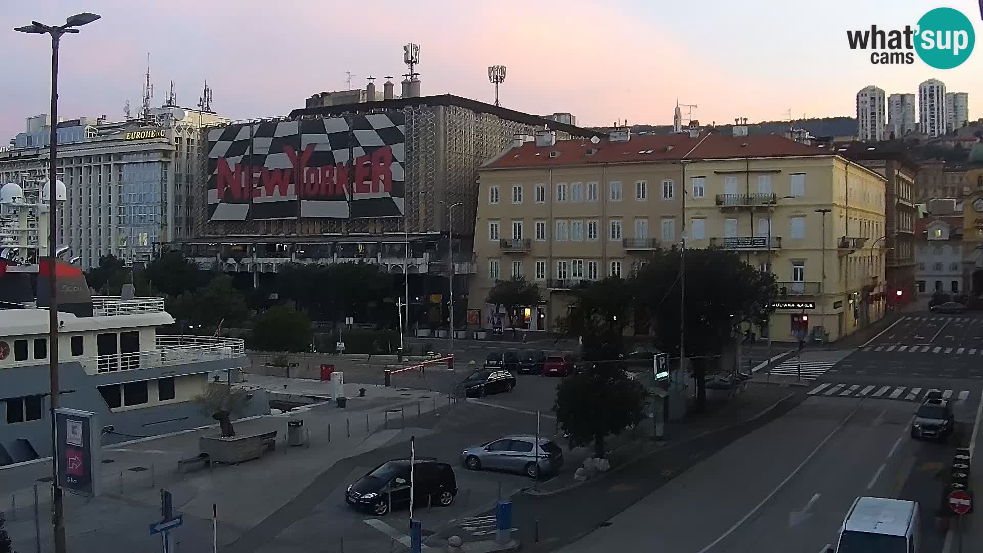 La Riva e la Marina a Rijeka (Fiume) – Live Webcam Croazia