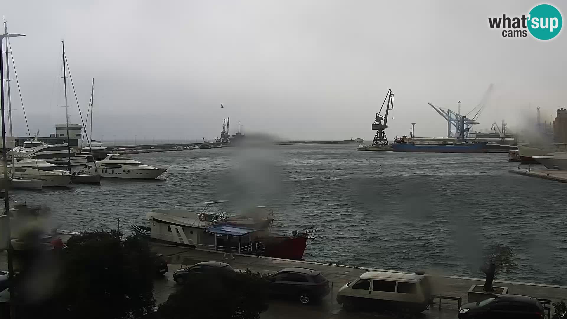 The Riva and Marina in Rijeka  – Live Webcam Croatia