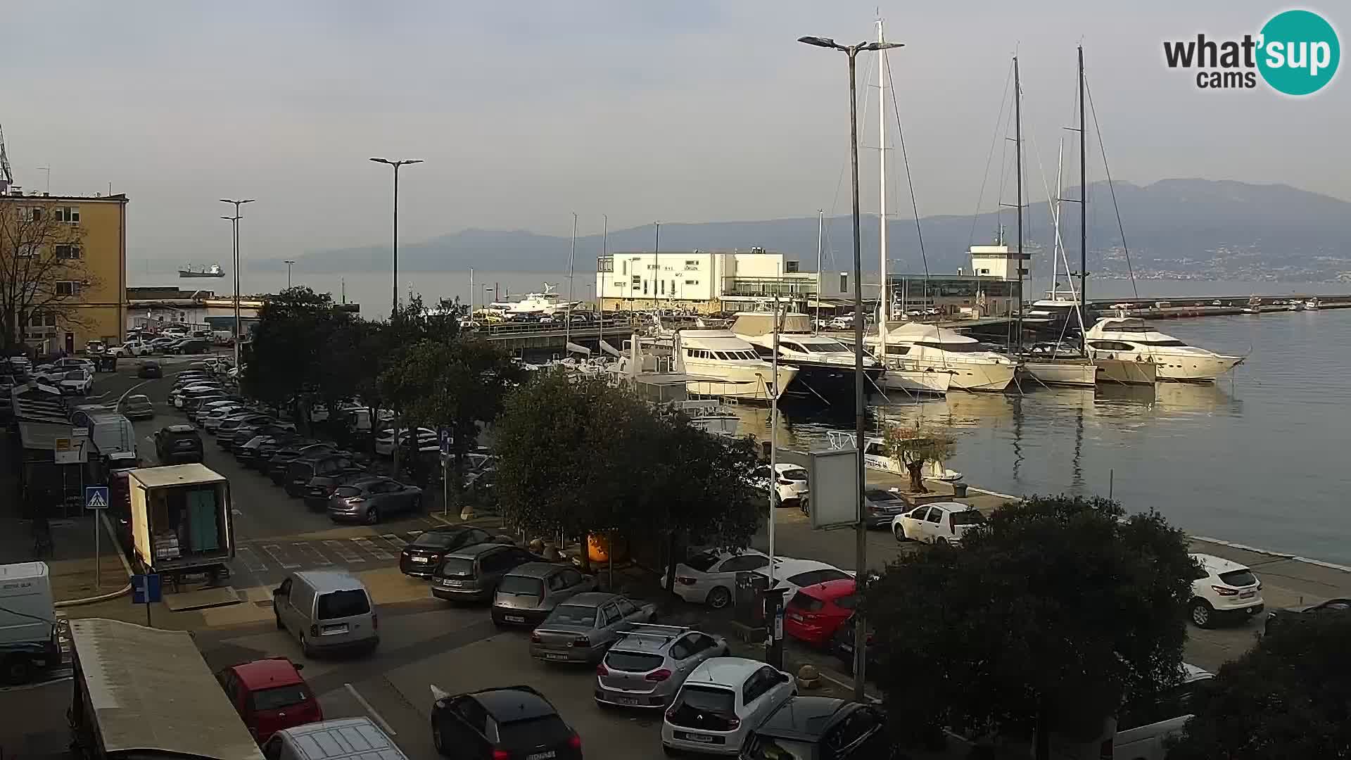 La Riva et Marina à Rijeka – Live Webcam Croatie
