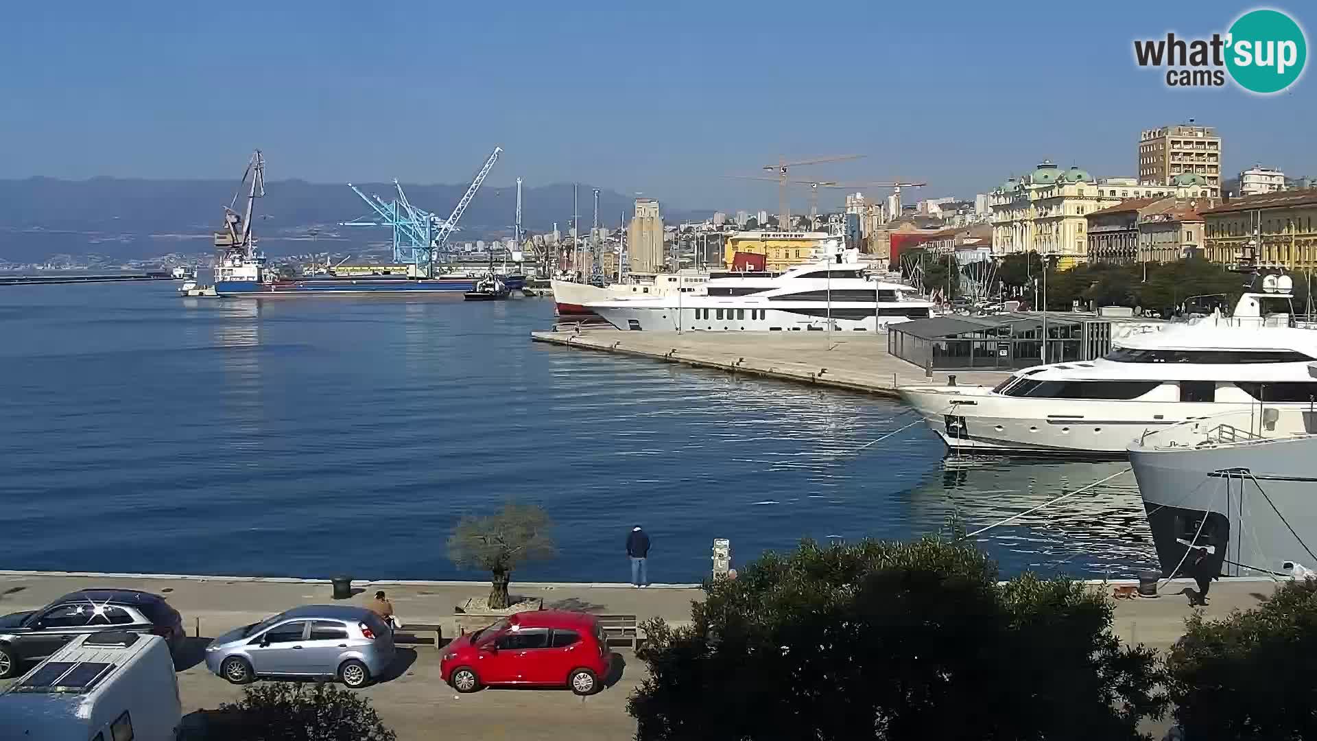 La Riva e la Marina a Rijeka (Fiume) – Live Webcam Croazia