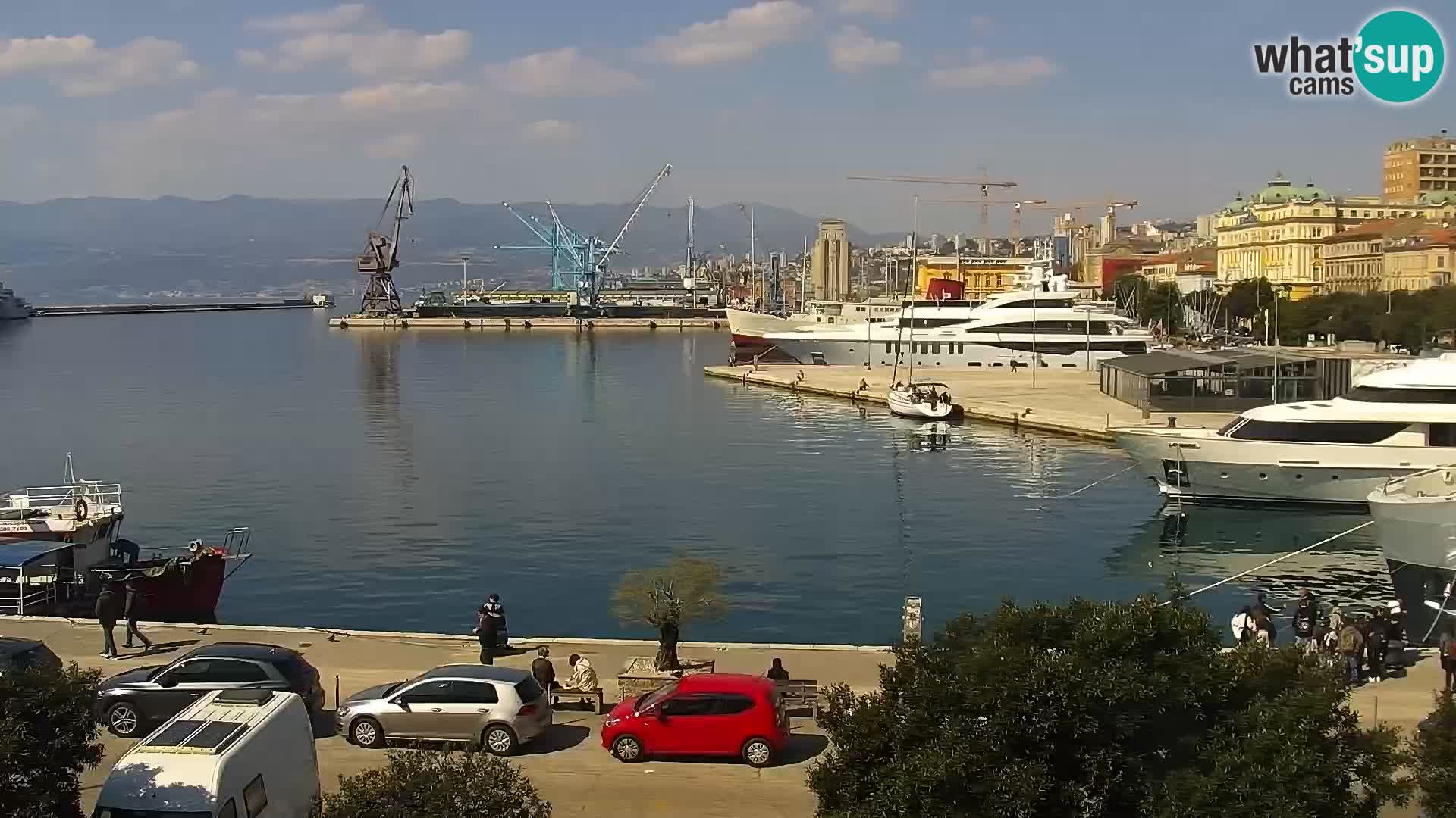 La Riva e la Marina a Rijeka (Fiume) – Live Webcam Croazia