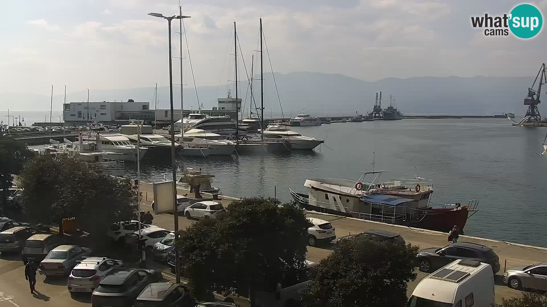 La Riva et Marina à Rijeka – Live Webcam Croatie