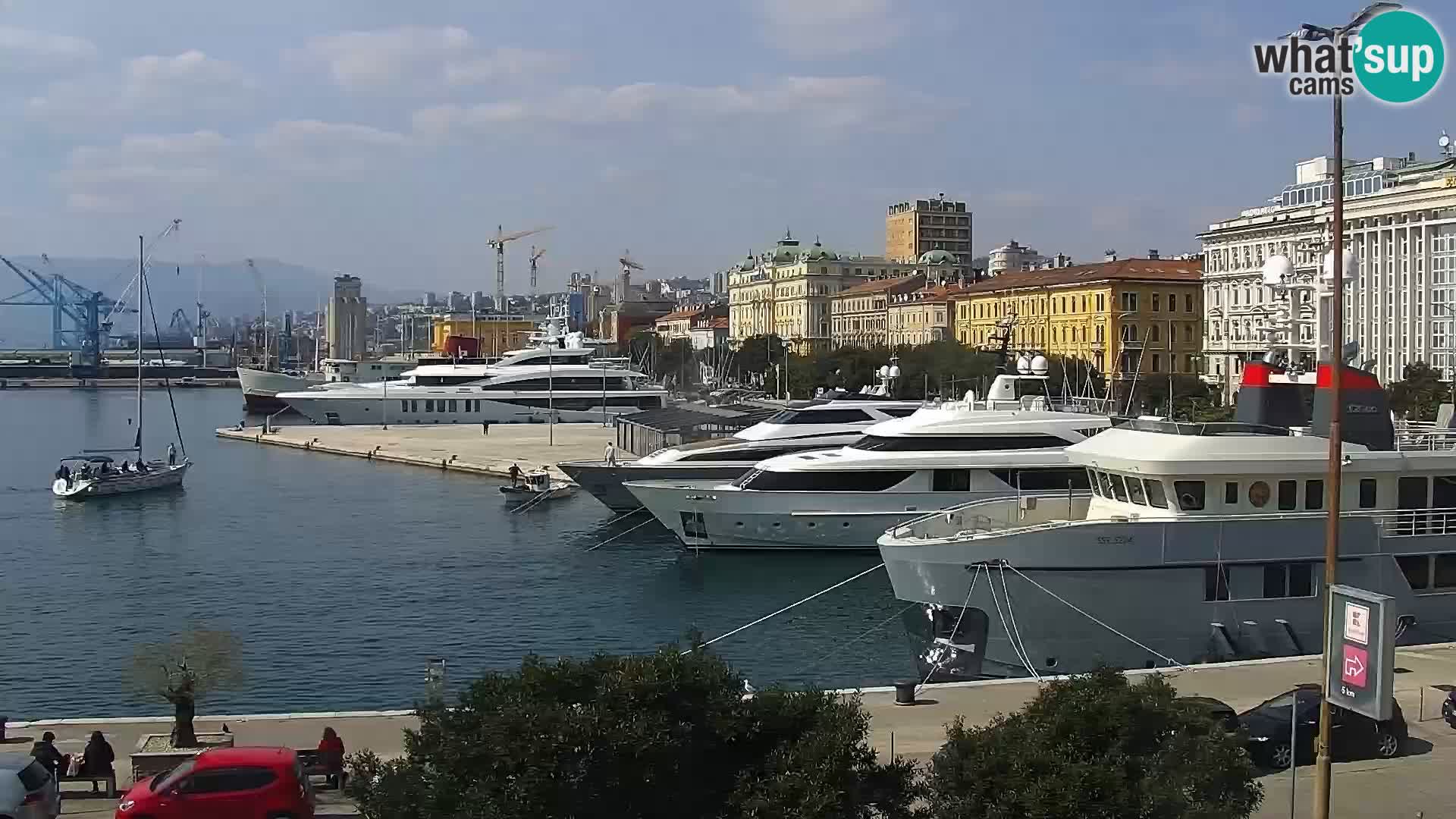Die Riva und Marina in Rijeka – Live Webcam Kroatien