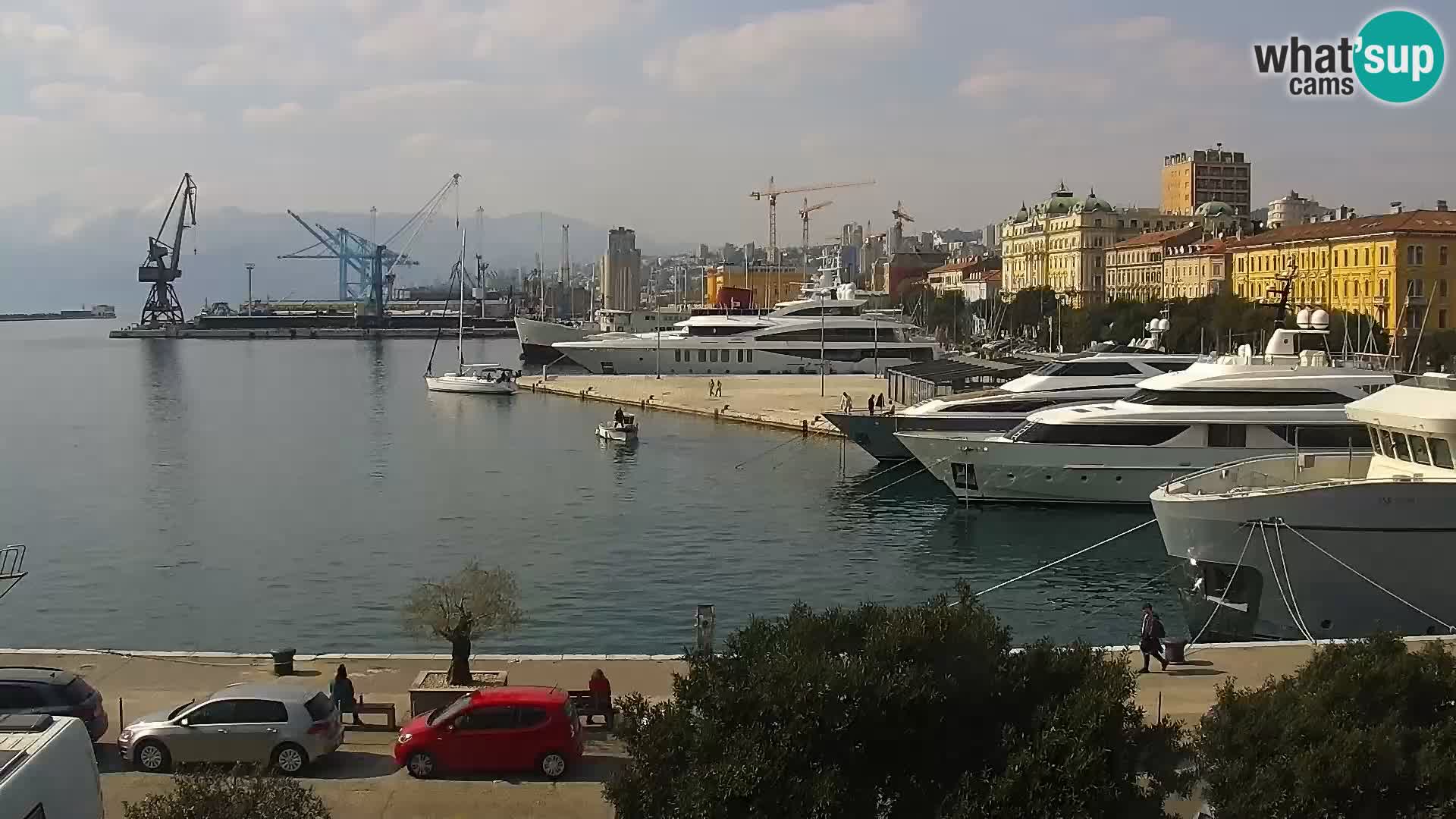 La Riva e la Marina a Rijeka (Fiume) – Live Webcam Croazia