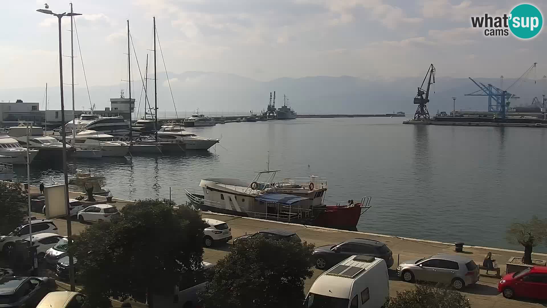 La Riva et Marina à Rijeka – Live Webcam Croatie