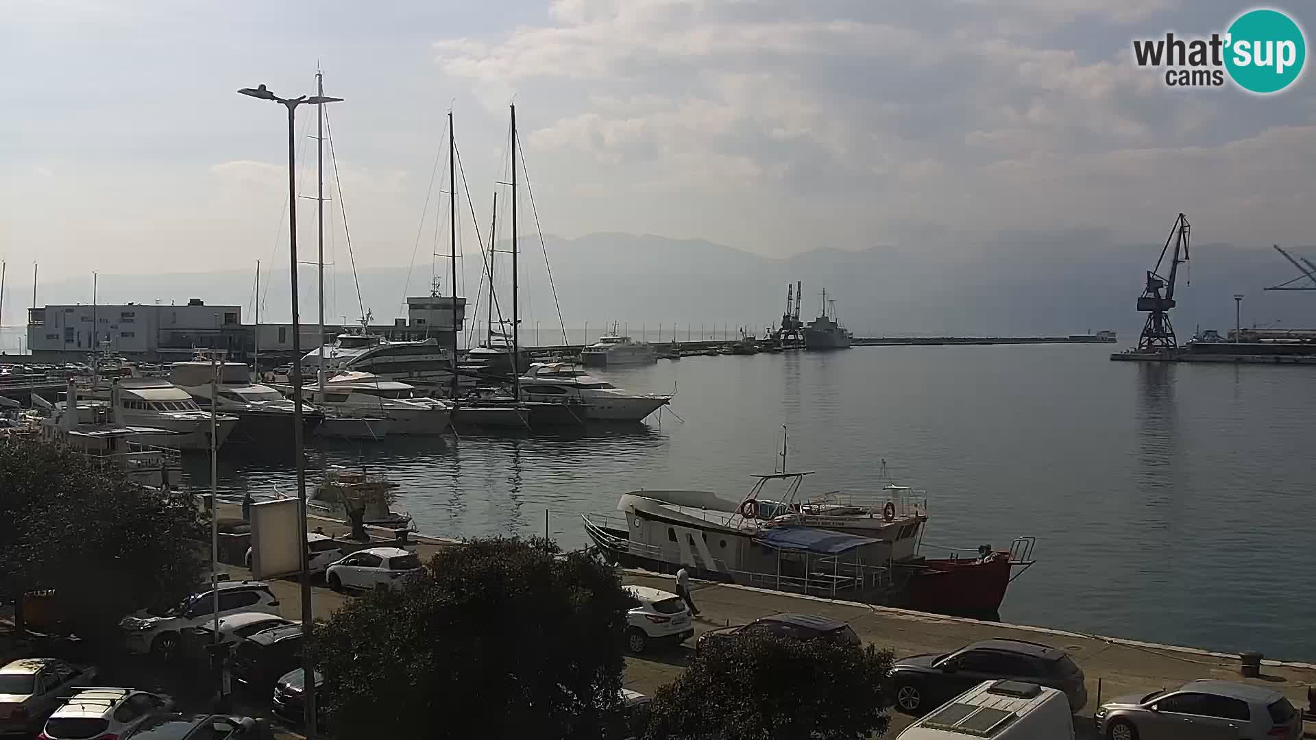 La Riva et Marina à Rijeka – Live Webcam Croatie