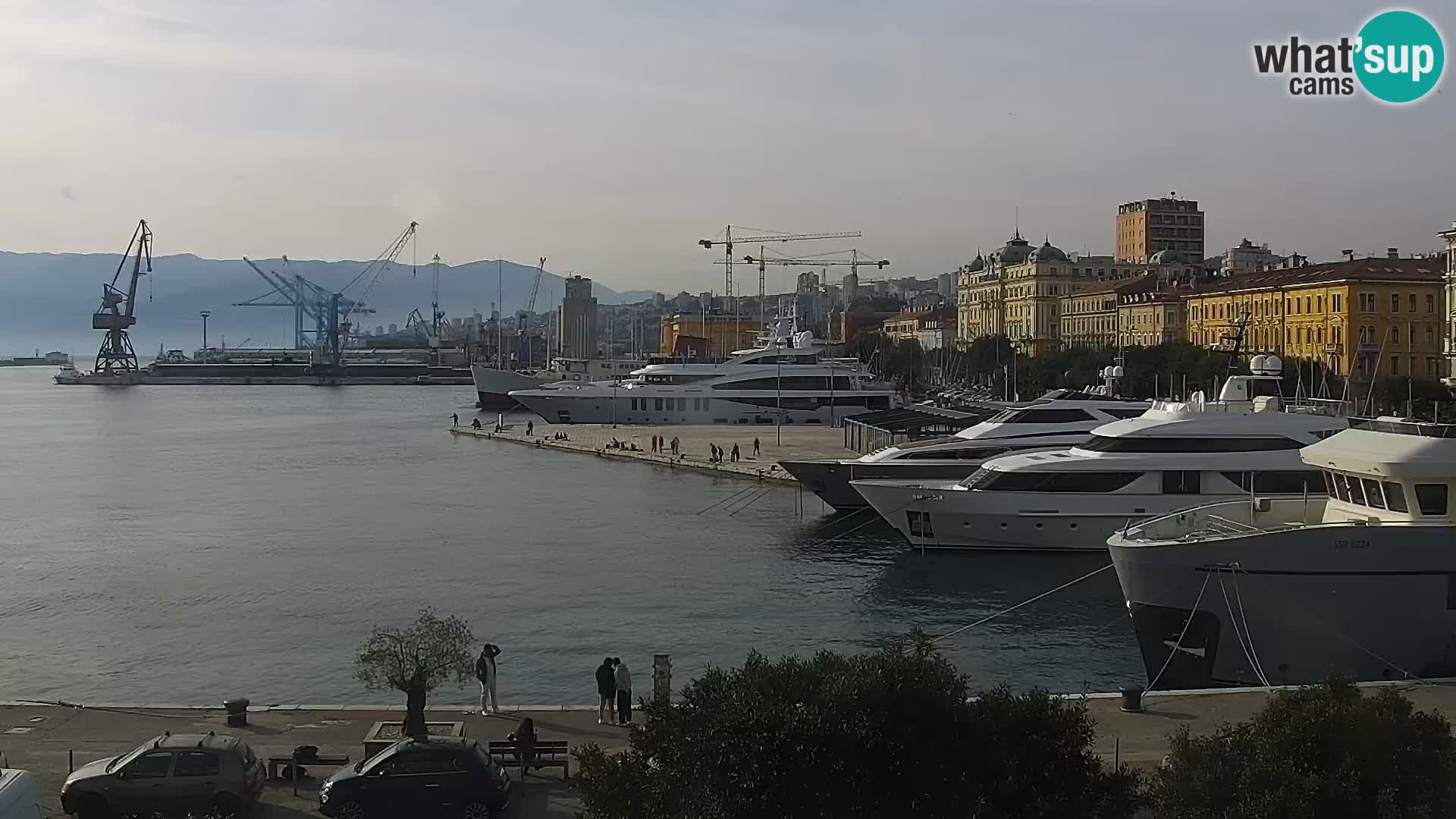 La Riva et Marina à Rijeka – Live Webcam Croatie