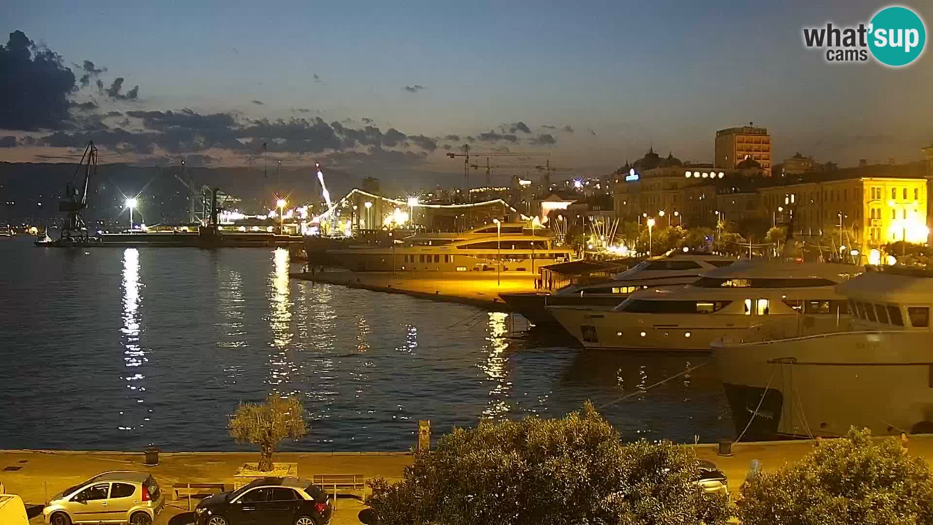 La Riva e la Marina a Rijeka (Fiume) – Live Webcam Croazia