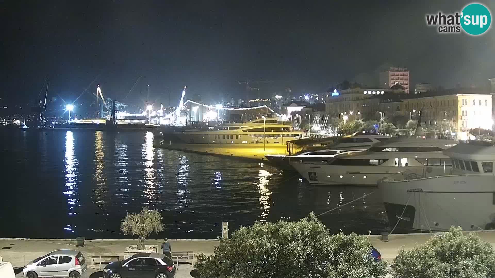La Riva et Marina à Rijeka – Live Webcam Croatie