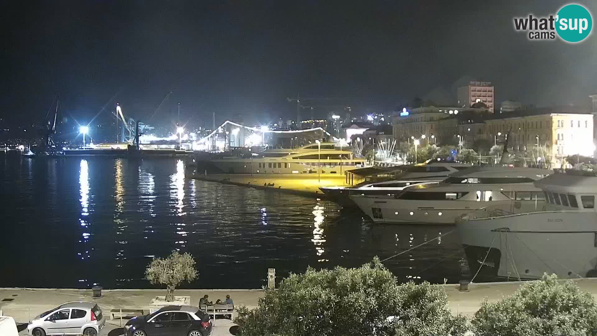 La Riva e la Marina a Rijeka (Fiume) – Live Webcam Croazia