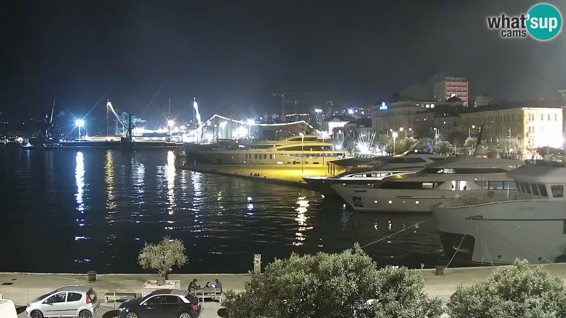 The Riva and Marina in Rijeka – Live Webcam Croatia