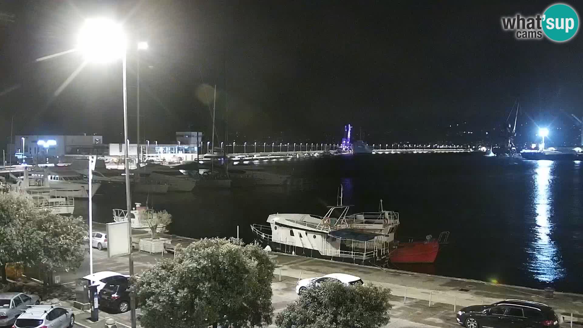 Die Riva und Marina in Rijeka – Live Webcam Kroatien