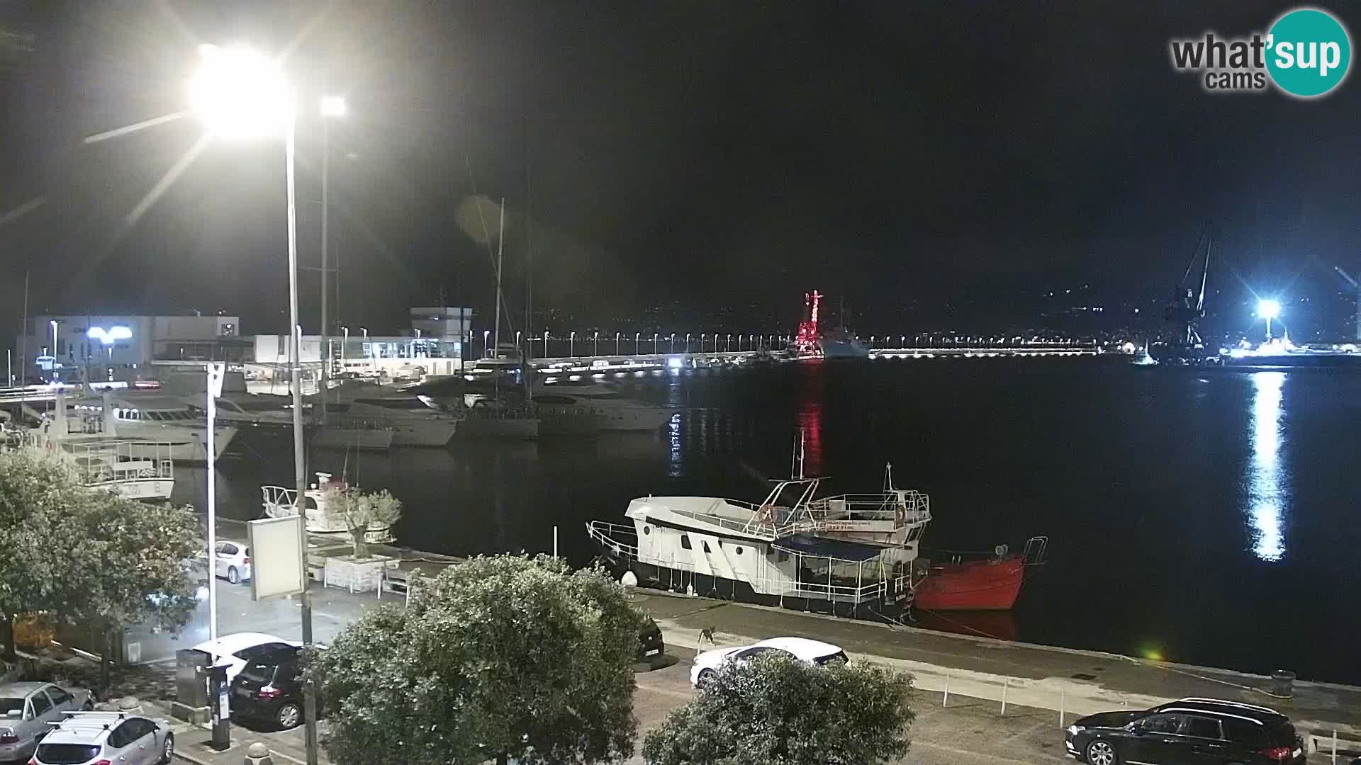 La Riva et Marina à Rijeka – Live Webcam Croatie