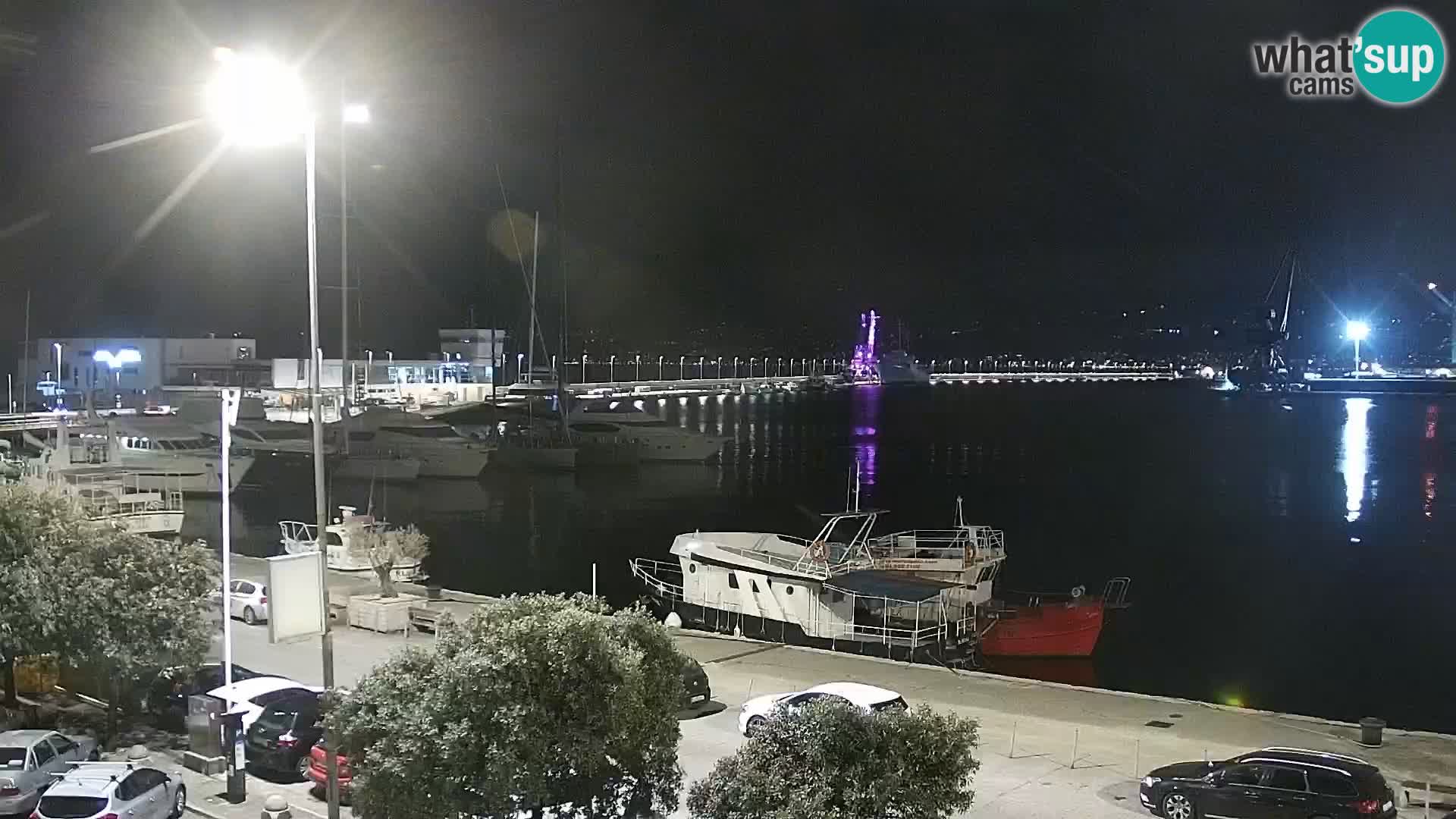 The Riva and Marina in Rijeka – Live Webcam Croatia