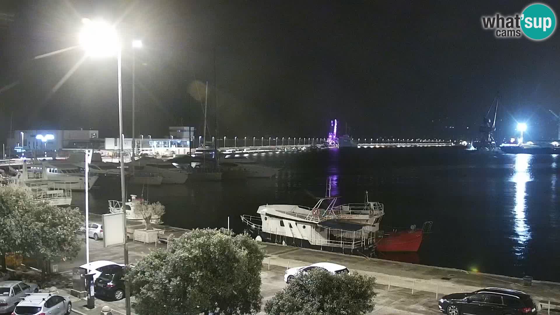 The Riva and Marina in Rijeka  – Live Webcam Croatia