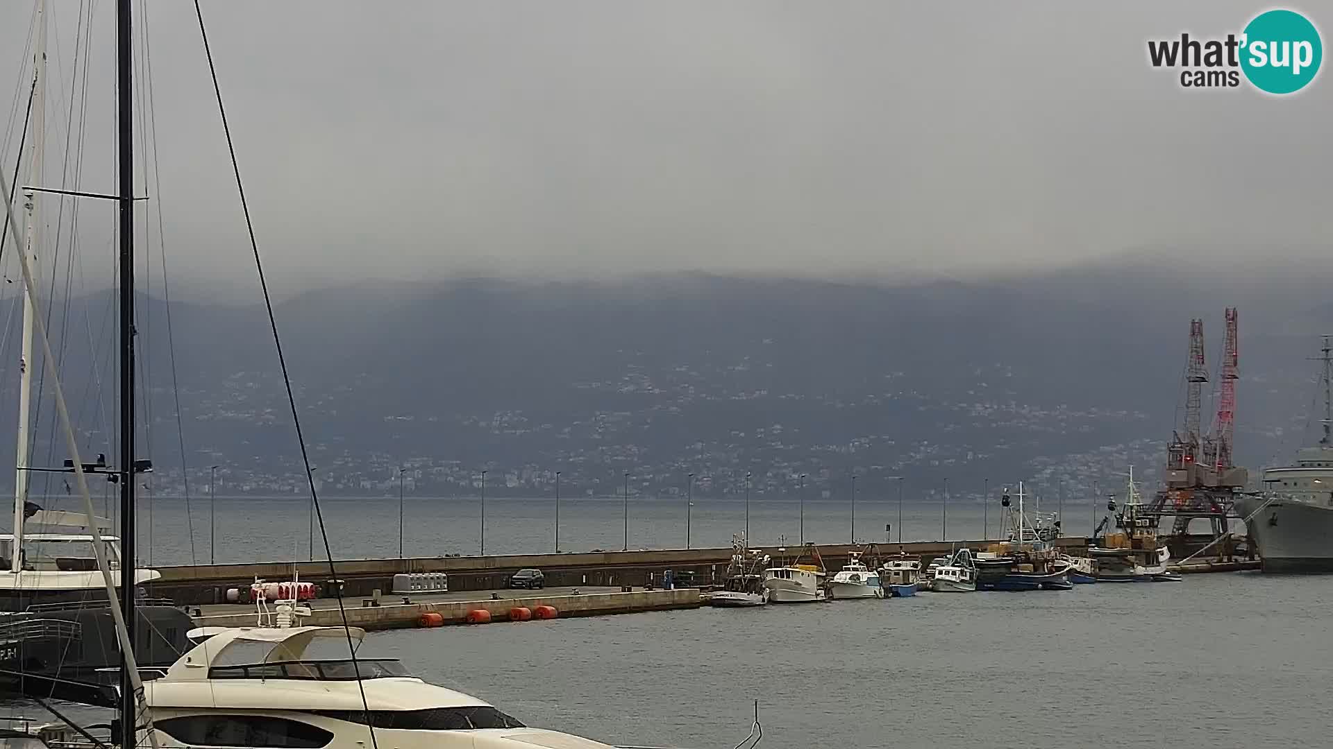 La Riva et Marina à Rijeka – Live Webcam Croatie