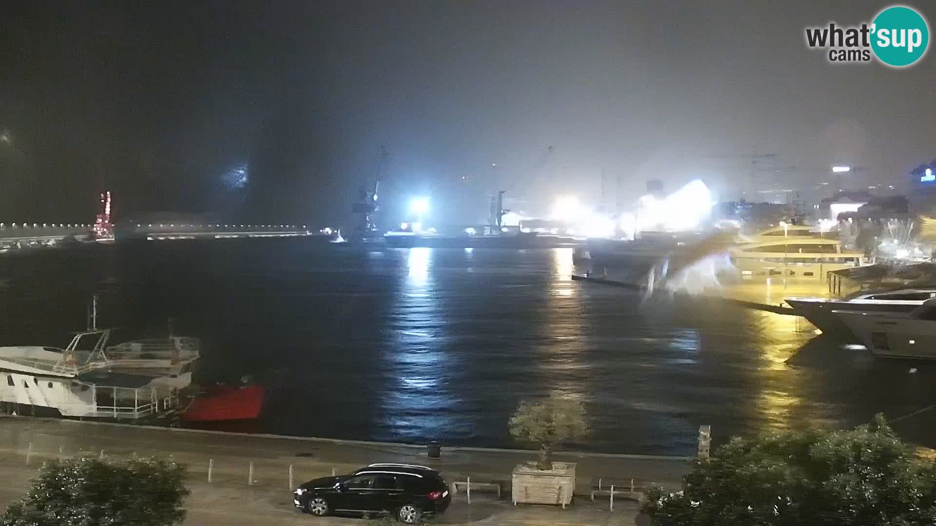 La Riva y Marina en Rijeka – Webcam en vivo Croacia