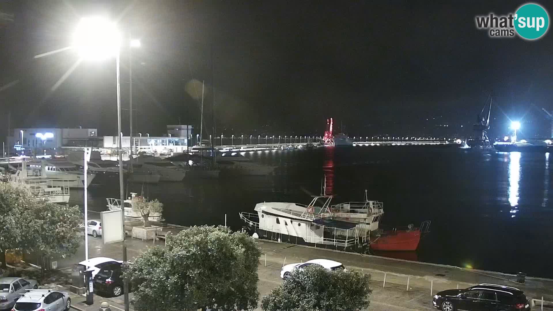 La Riva e la Marina a Rijeka (Fiume) – Live Webcam Croazia