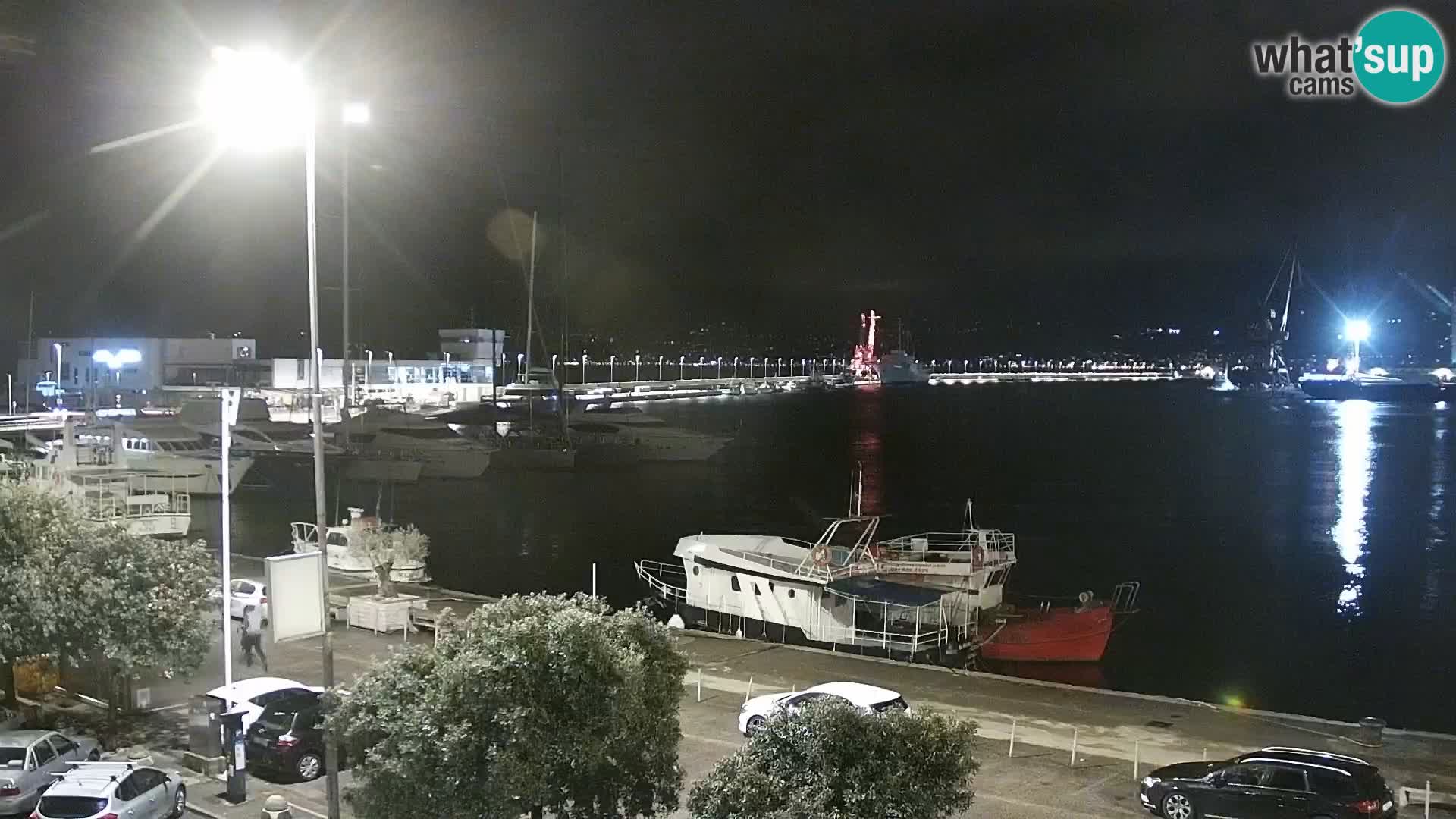 La Riva y Marina en Rijeka – Webcam en vivo Croacia