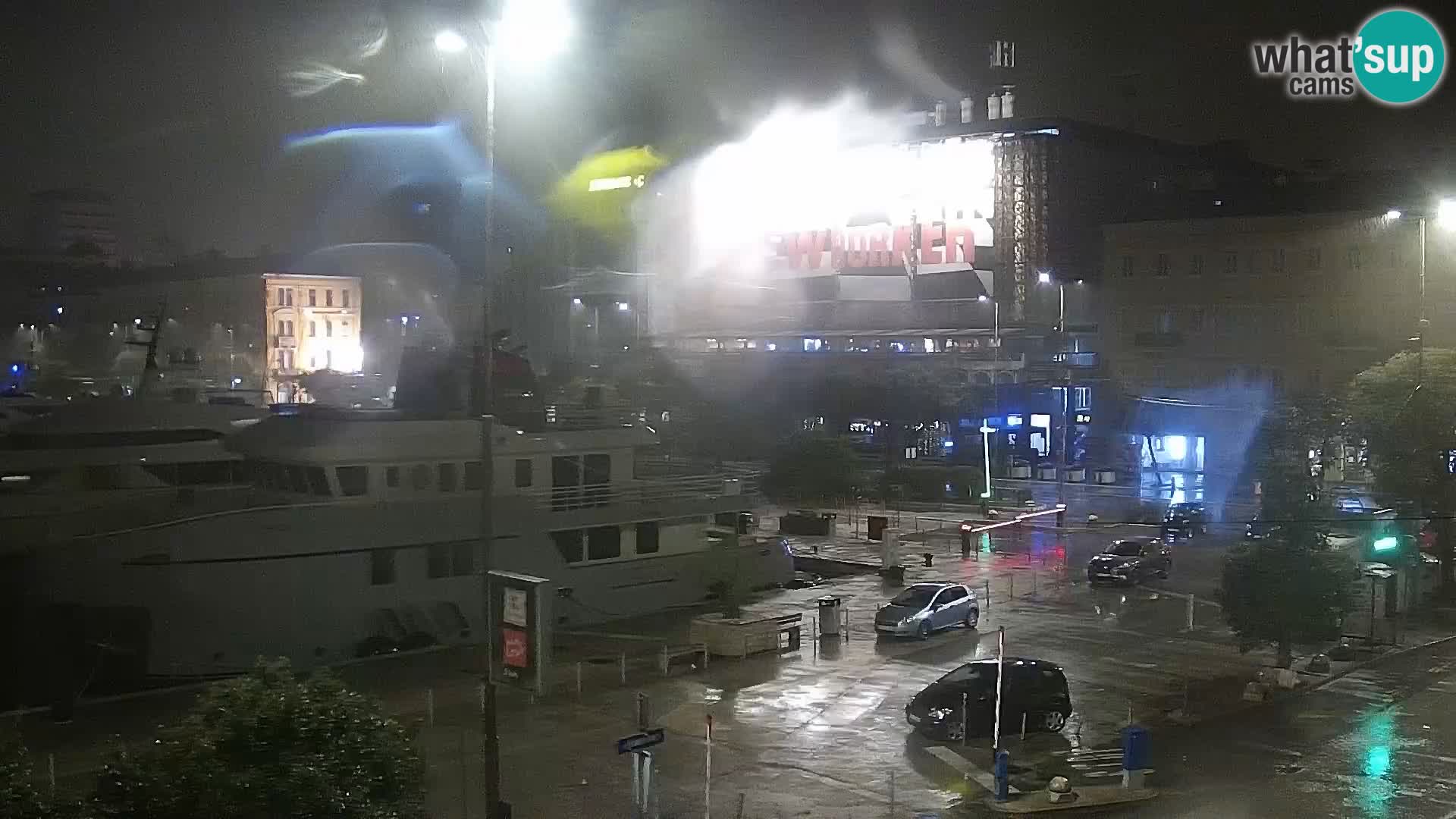 La Riva et Marina à Rijeka – Live Webcam Croatie