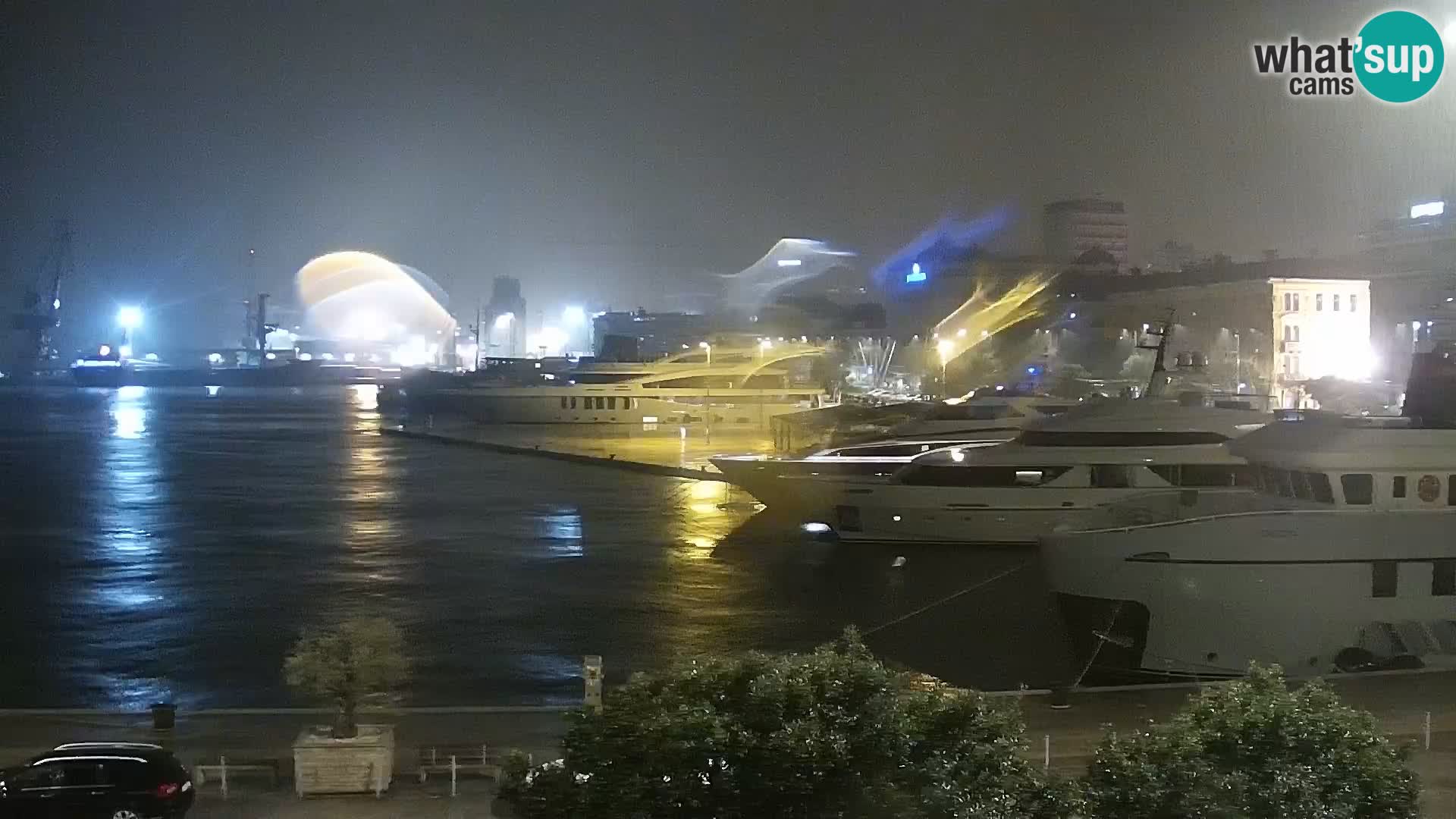 La Riva y Marina en Rijeka – Webcam en vivo Croacia