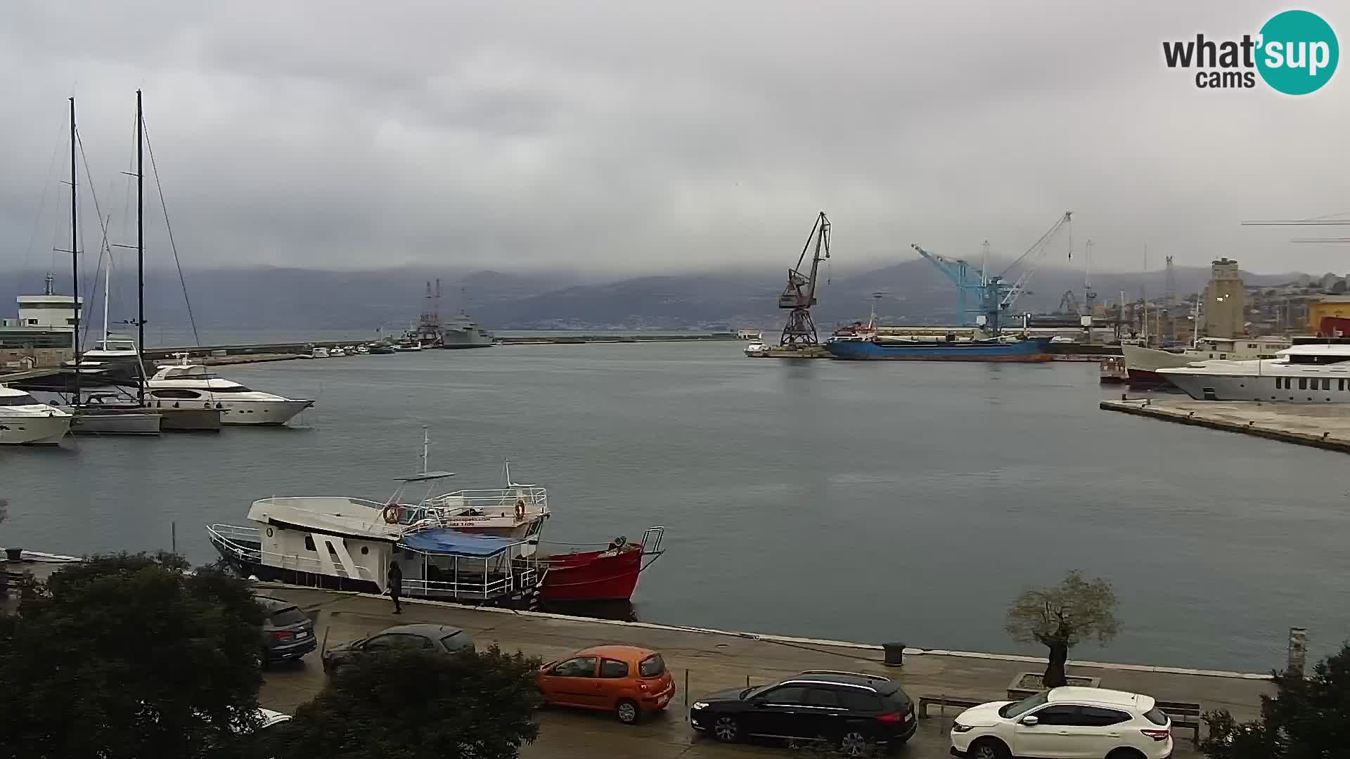 La Riva e la Marina a Rijeka (Fiume) – Live Webcam Croazia
