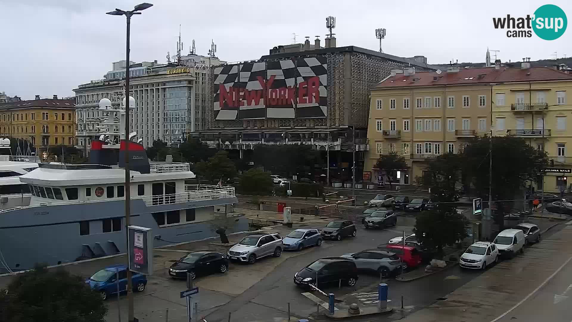 Die Riva und Marina in Rijeka – Live Webcam Kroatien