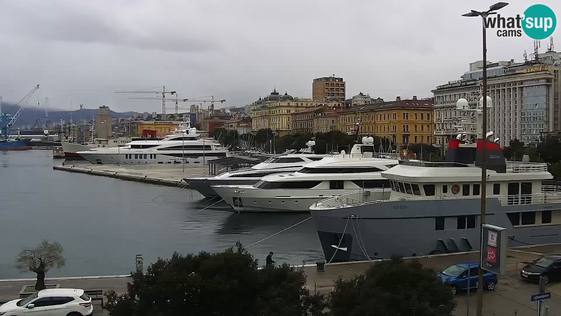 La Riva e la Marina a Rijeka (Fiume) – Live Webcam Croazia