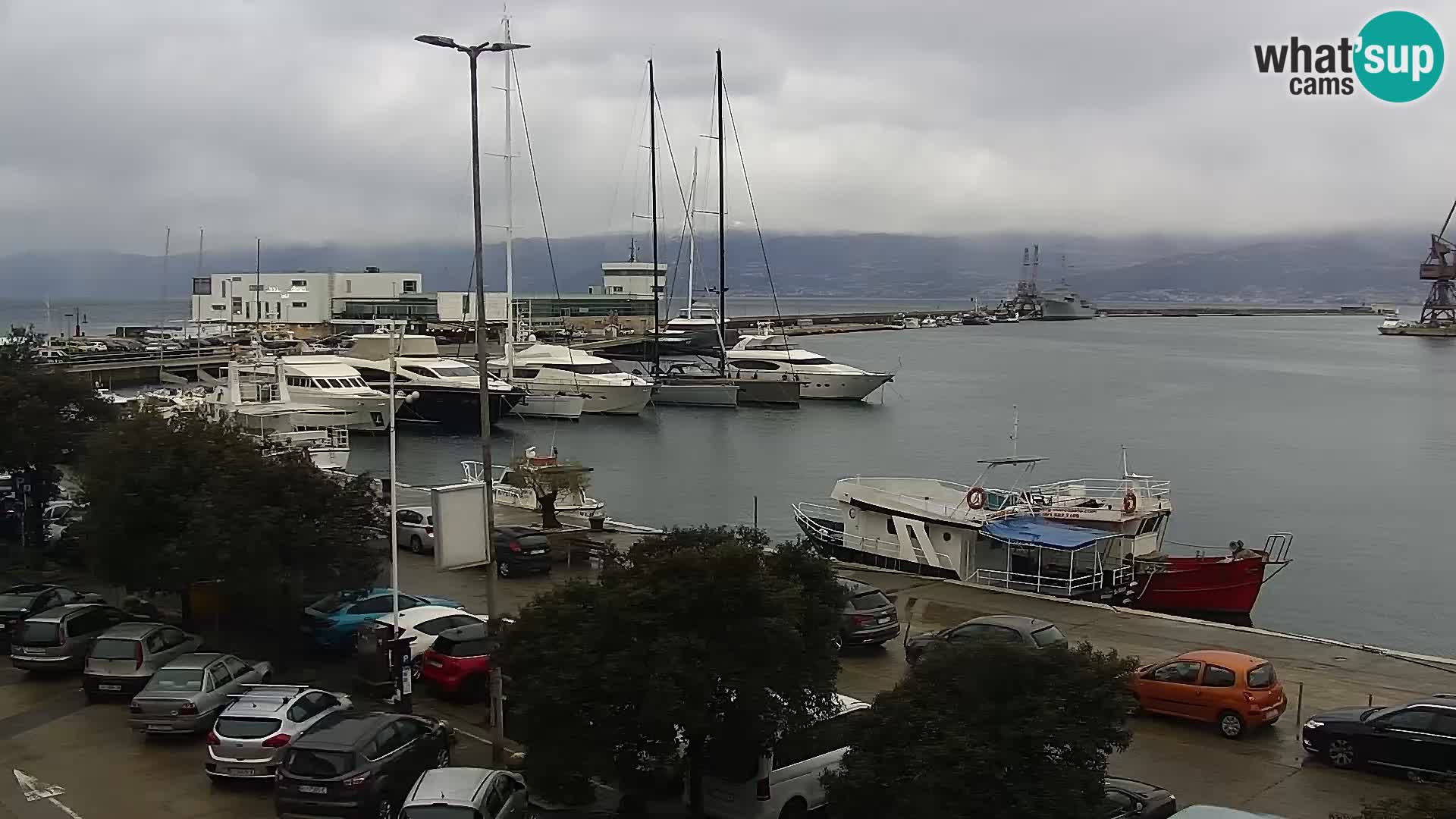 The Riva and Marina in Rijeka  – Live Webcam Croatia