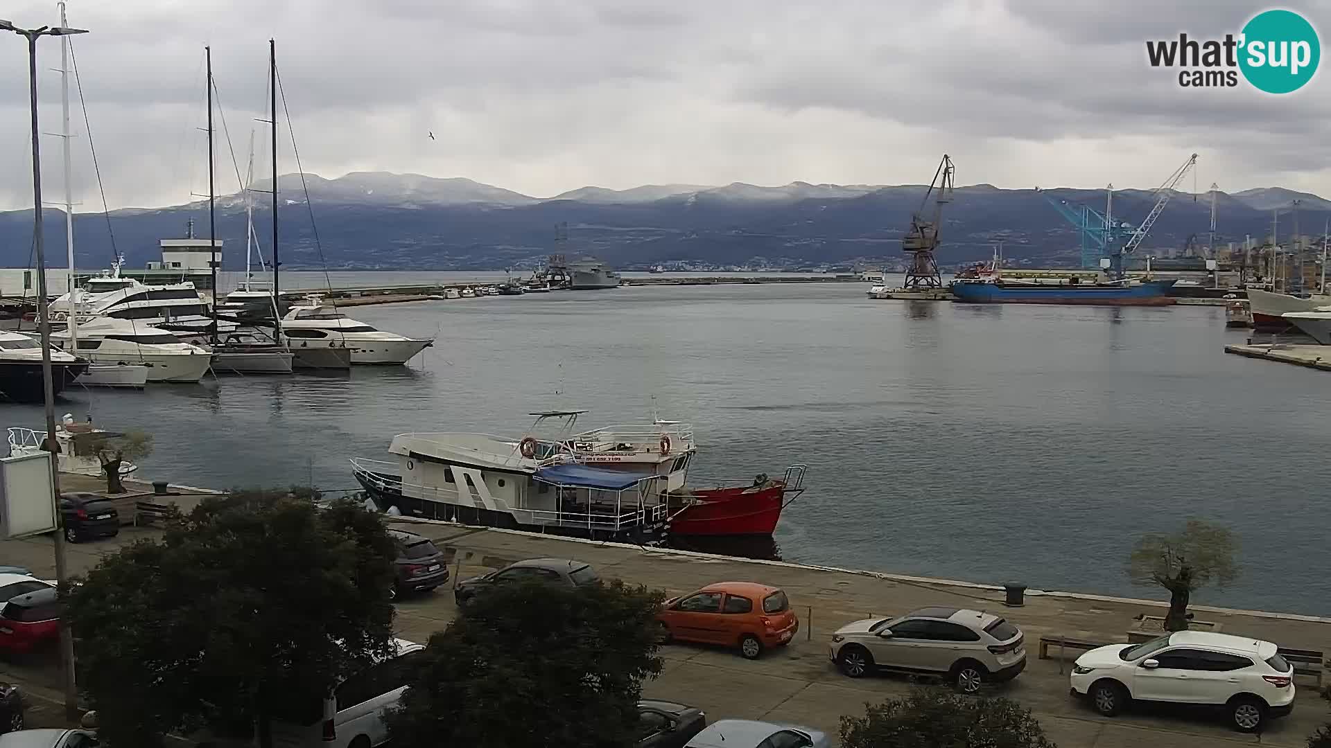 La Riva e la Marina a Rijeka (Fiume) – Live Webcam Croazia