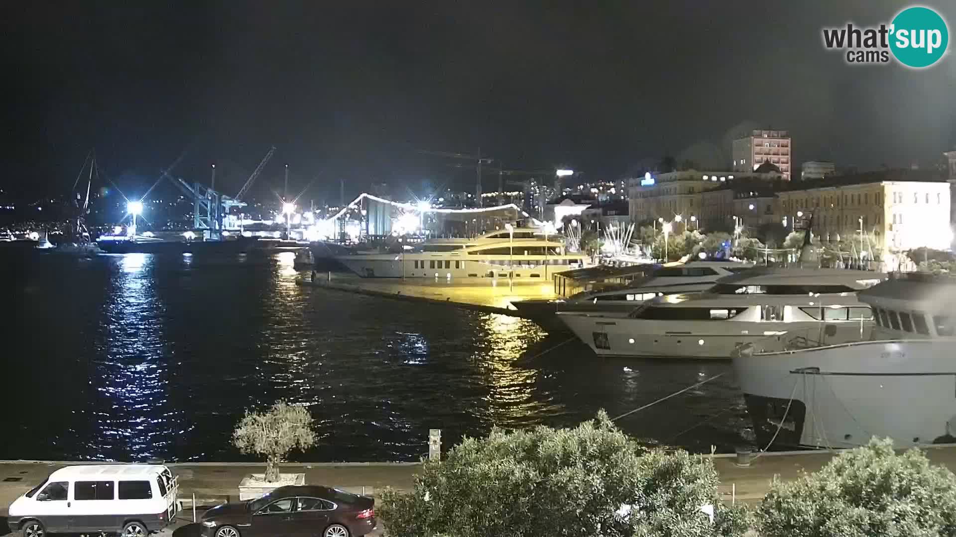 La Riva e la Marina a Rijeka (Fiume) – Live Webcam Croazia