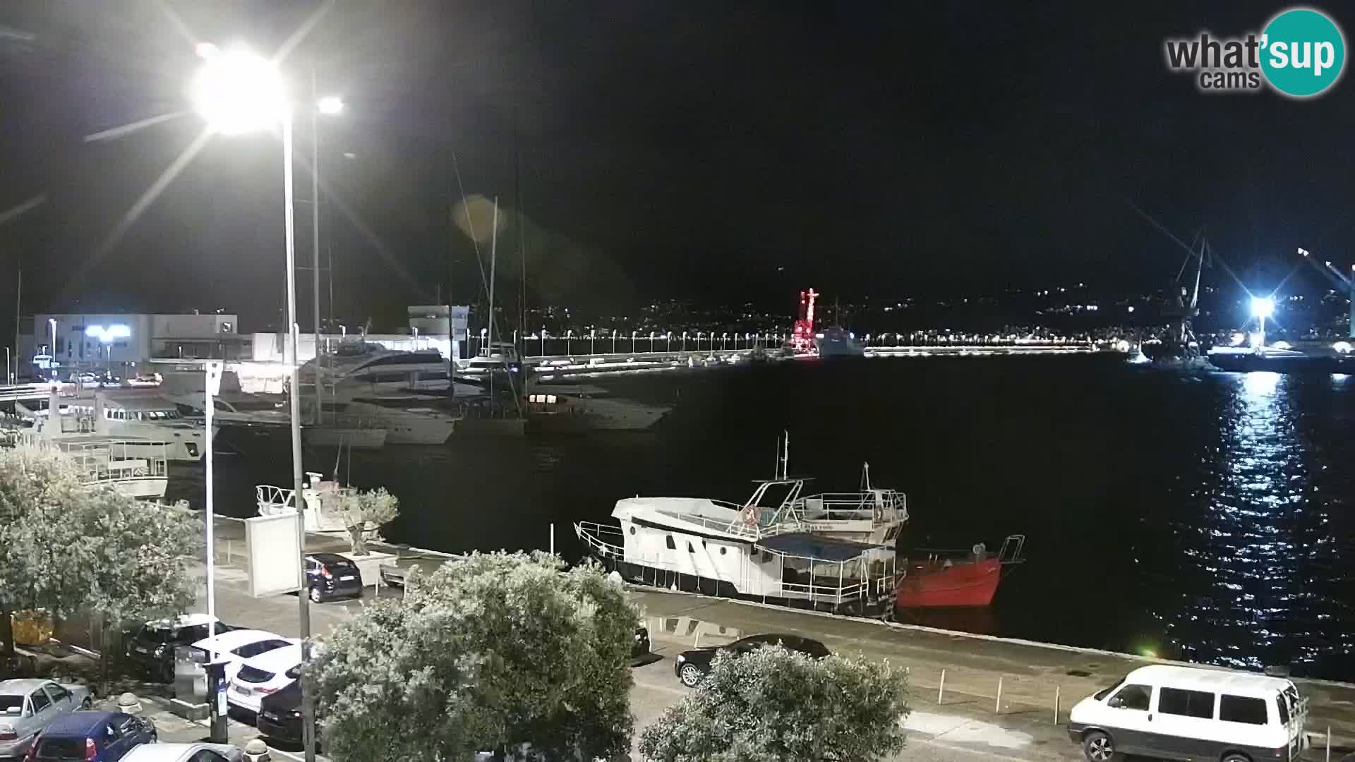 La Riva e la Marina a Rijeka (Fiume) – Live Webcam Croazia