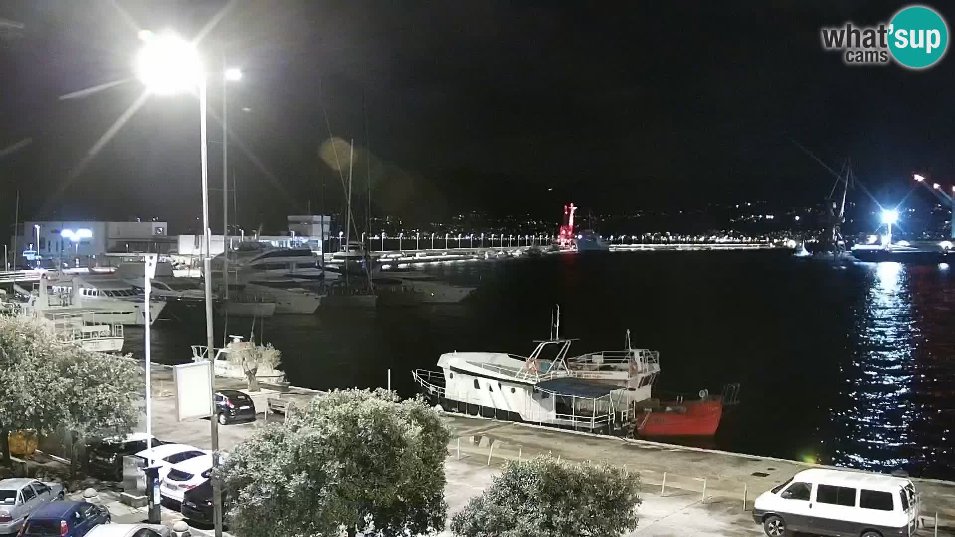 The Riva and Marina in Rijeka – Live Webcam Croatia