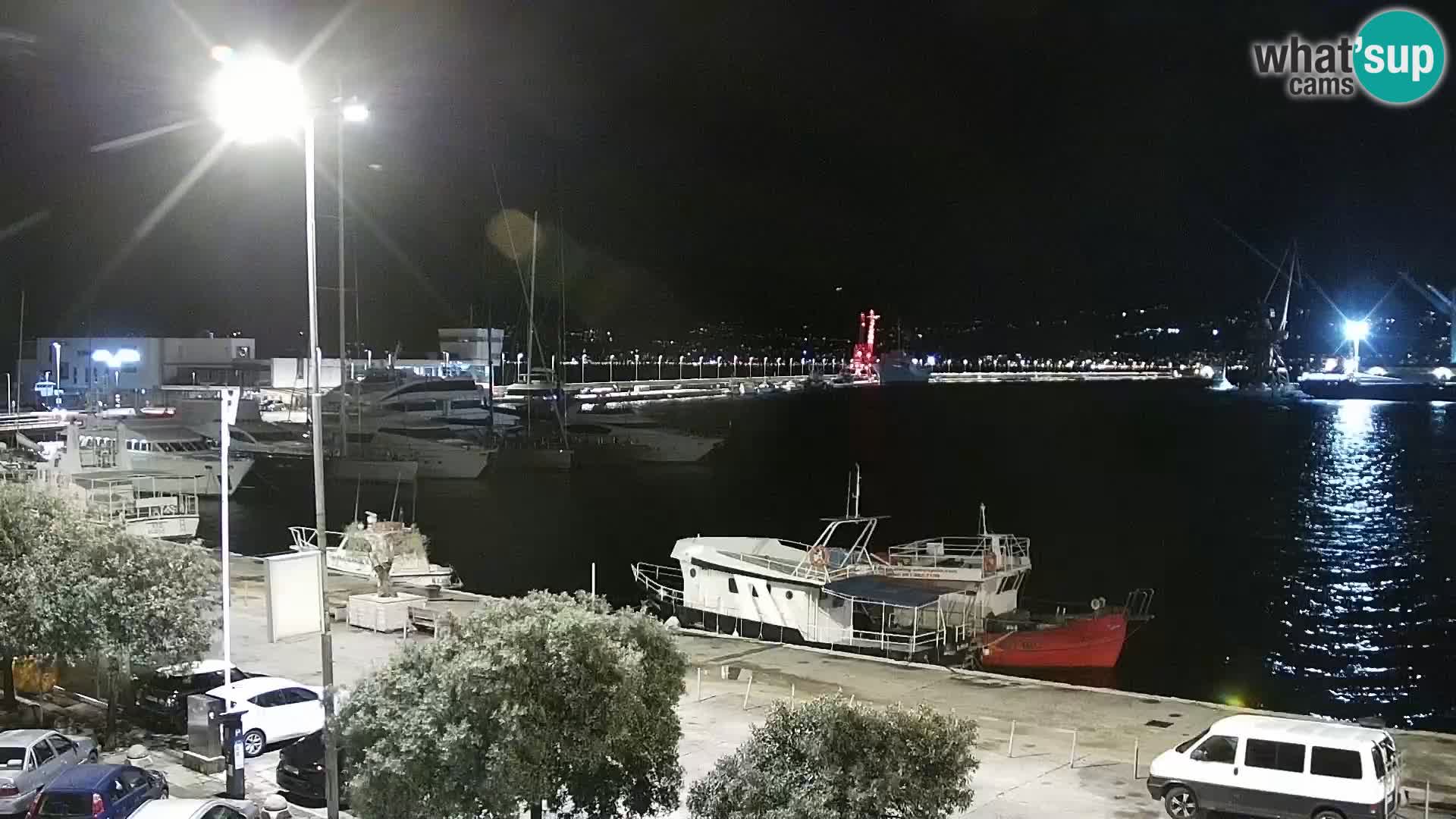 La Riva et Marina à Rijeka – Live Webcam Croatie