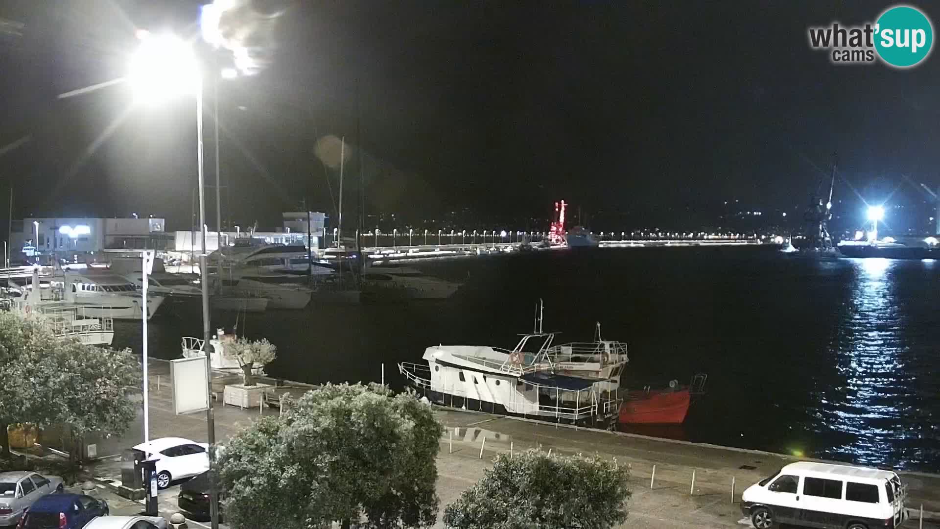 La Riva y Marina en Rijeka – Webcam en vivo Croacia