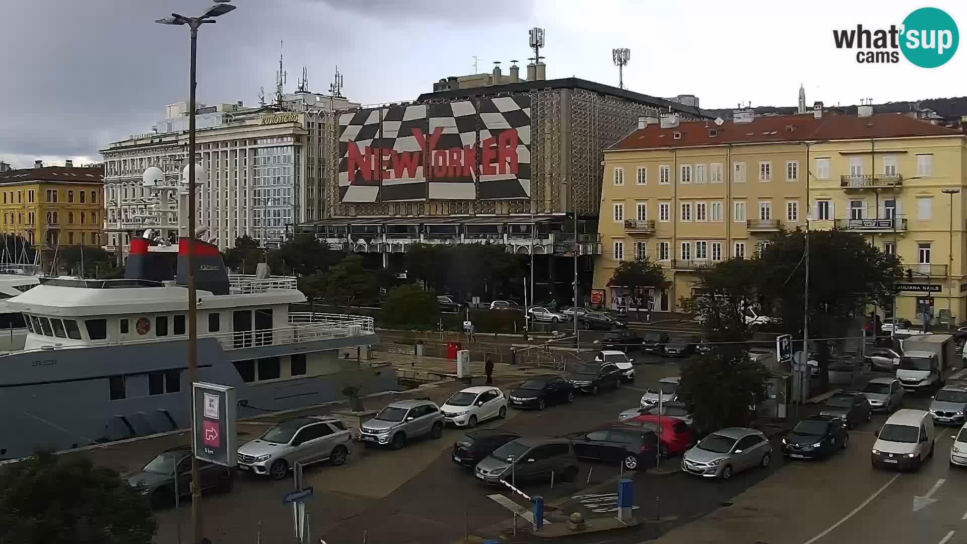 The Riva and Marina in Rijeka  – Live Webcam Croatia