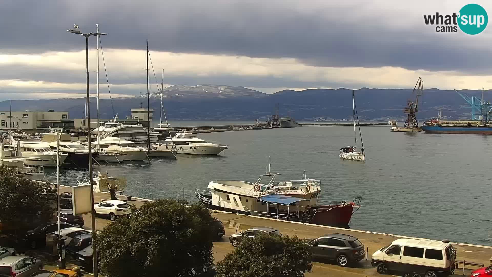 Die Riva und Marina in Rijeka – Live Webcam Kroatien